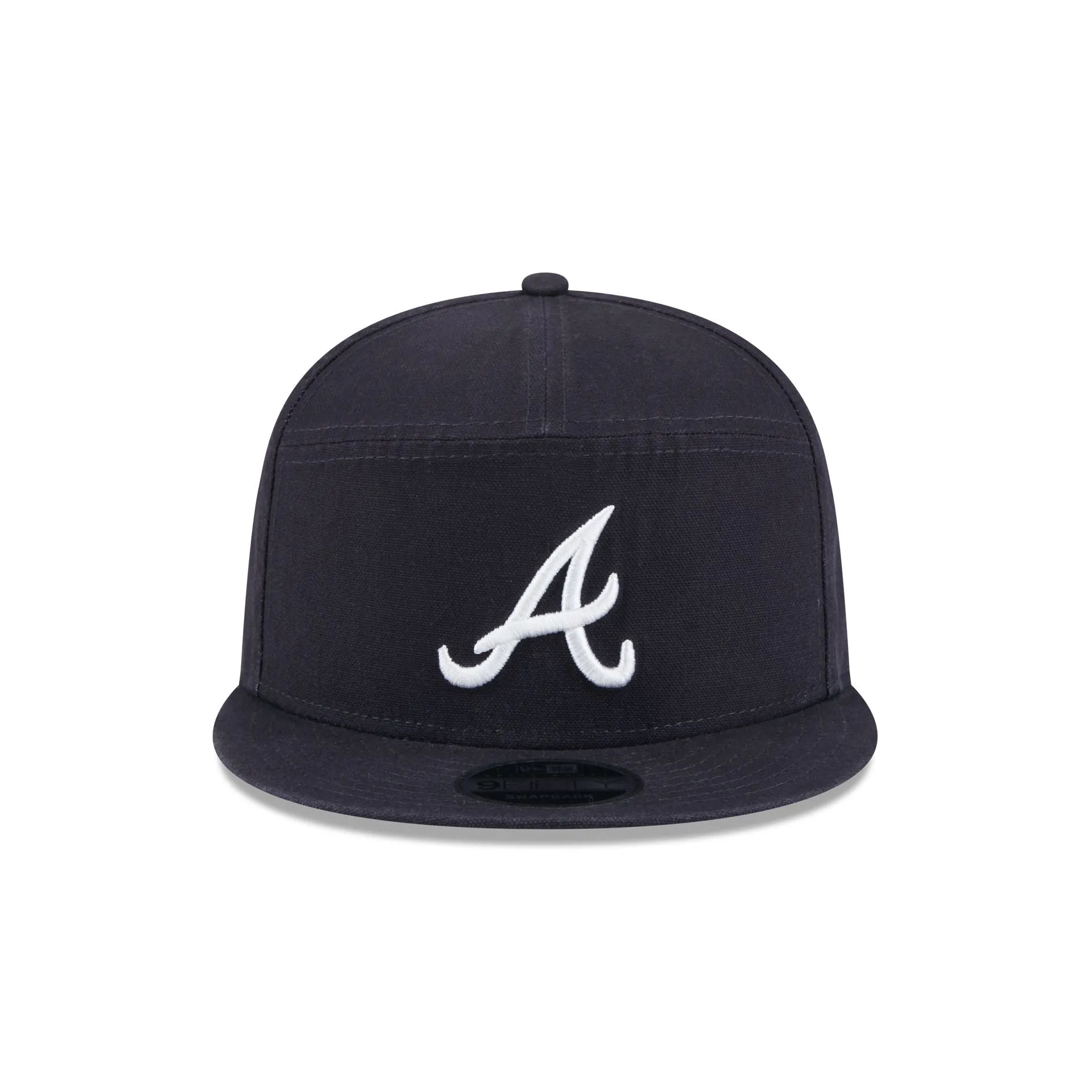 Atlanta Braves Cotton Canvas Split Panel 9FIFTY Trucker Hat sold by New Era product image thumbnail 2