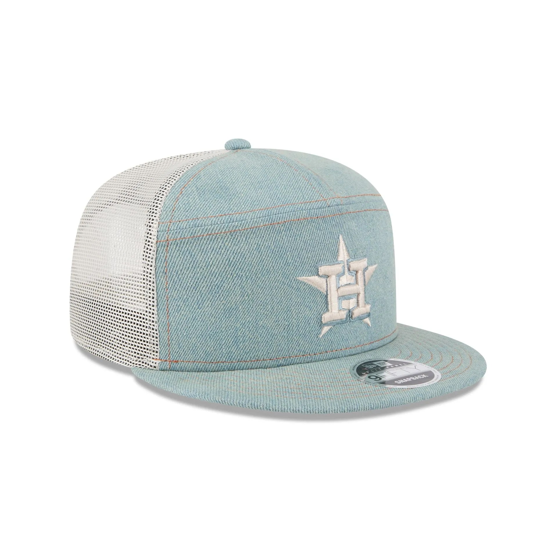 Houston Astros Denim Split Panel 9FIFTY Trucker Hat sold by New Era product image thumbnail 3
