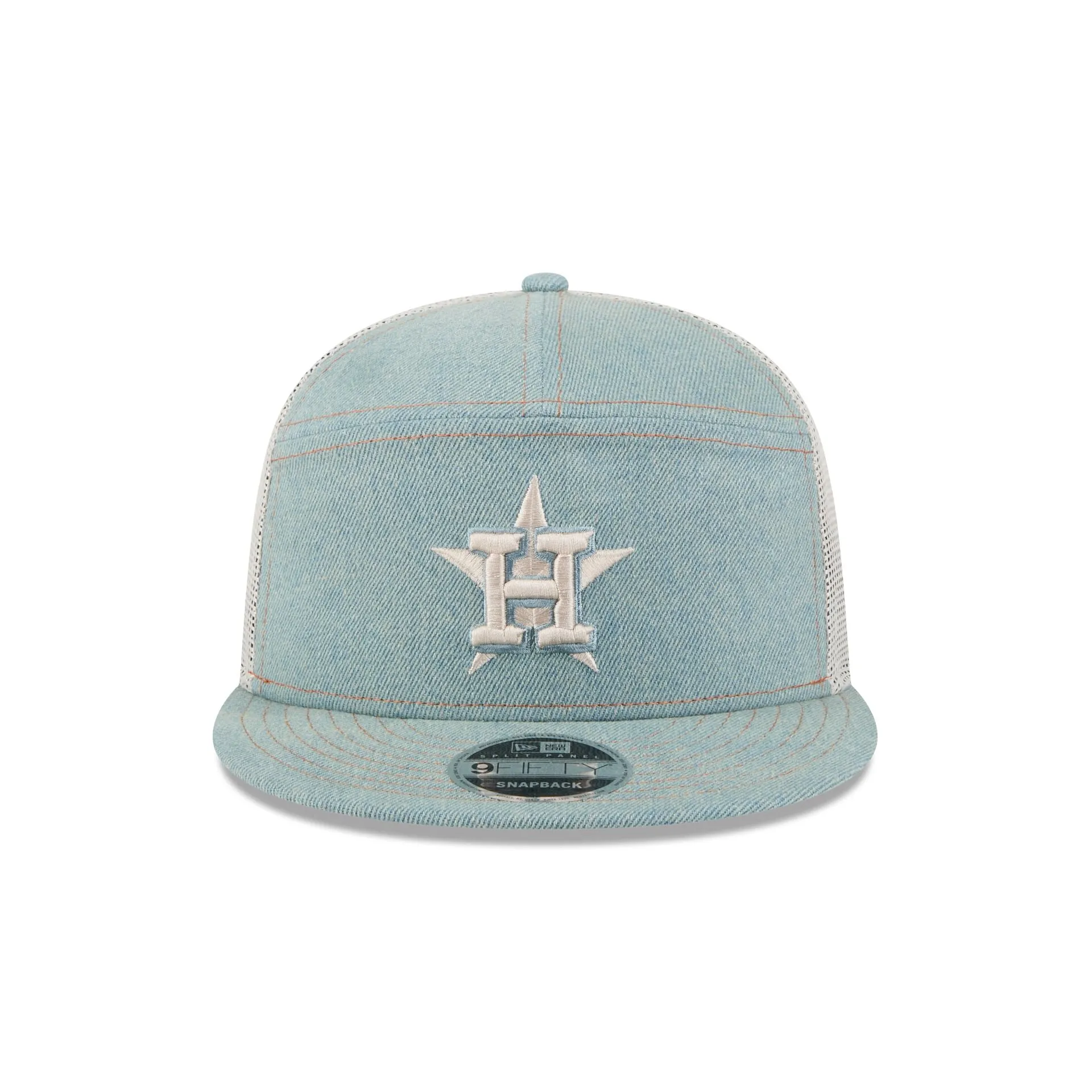 Houston Astros Denim Split Panel 9FIFTY Trucker Hat sold by New Era product image thumbnail 2