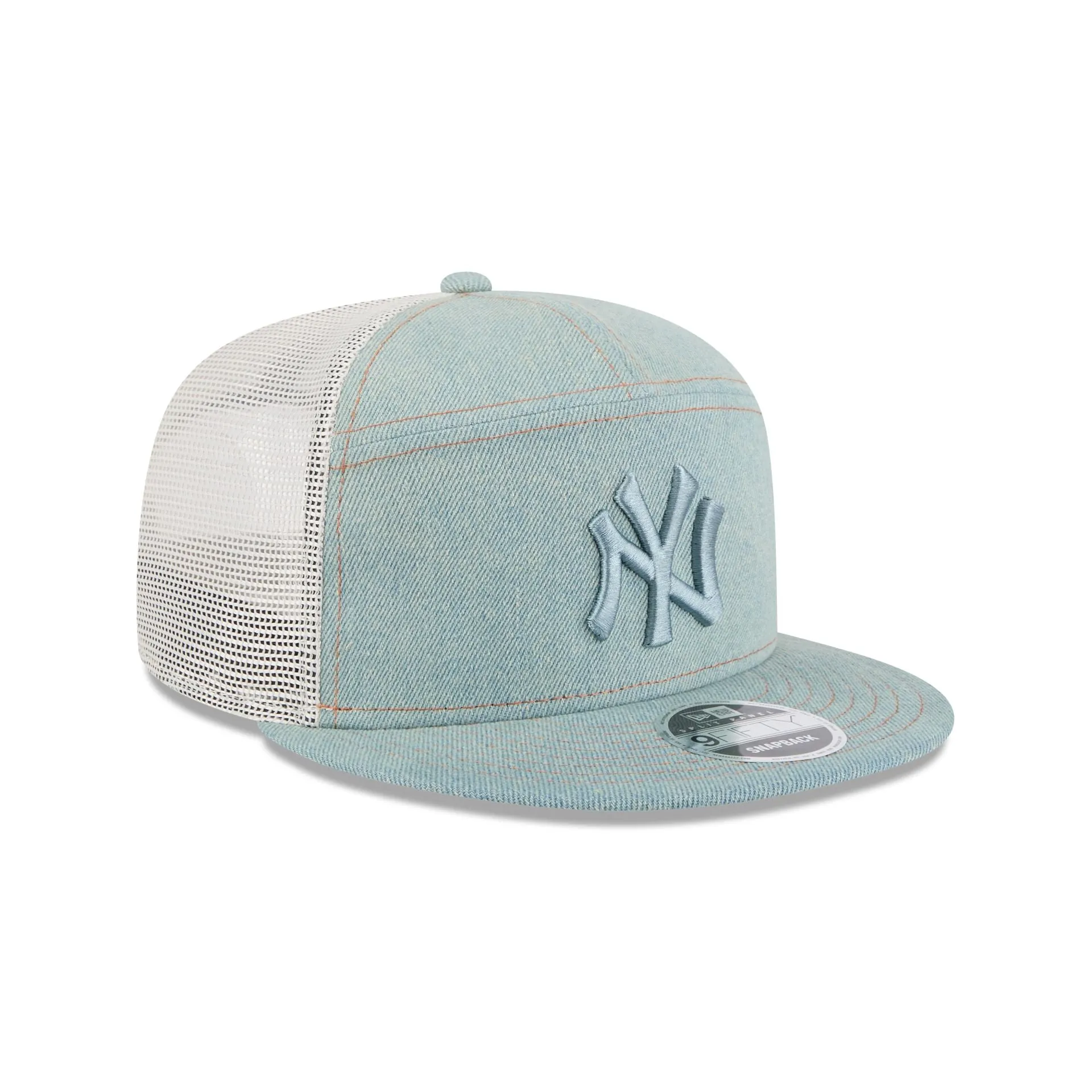 New York Yankees Denim Split Panel 9FIFTY Trucker Hat sold by New Era product image thumbnail 3
