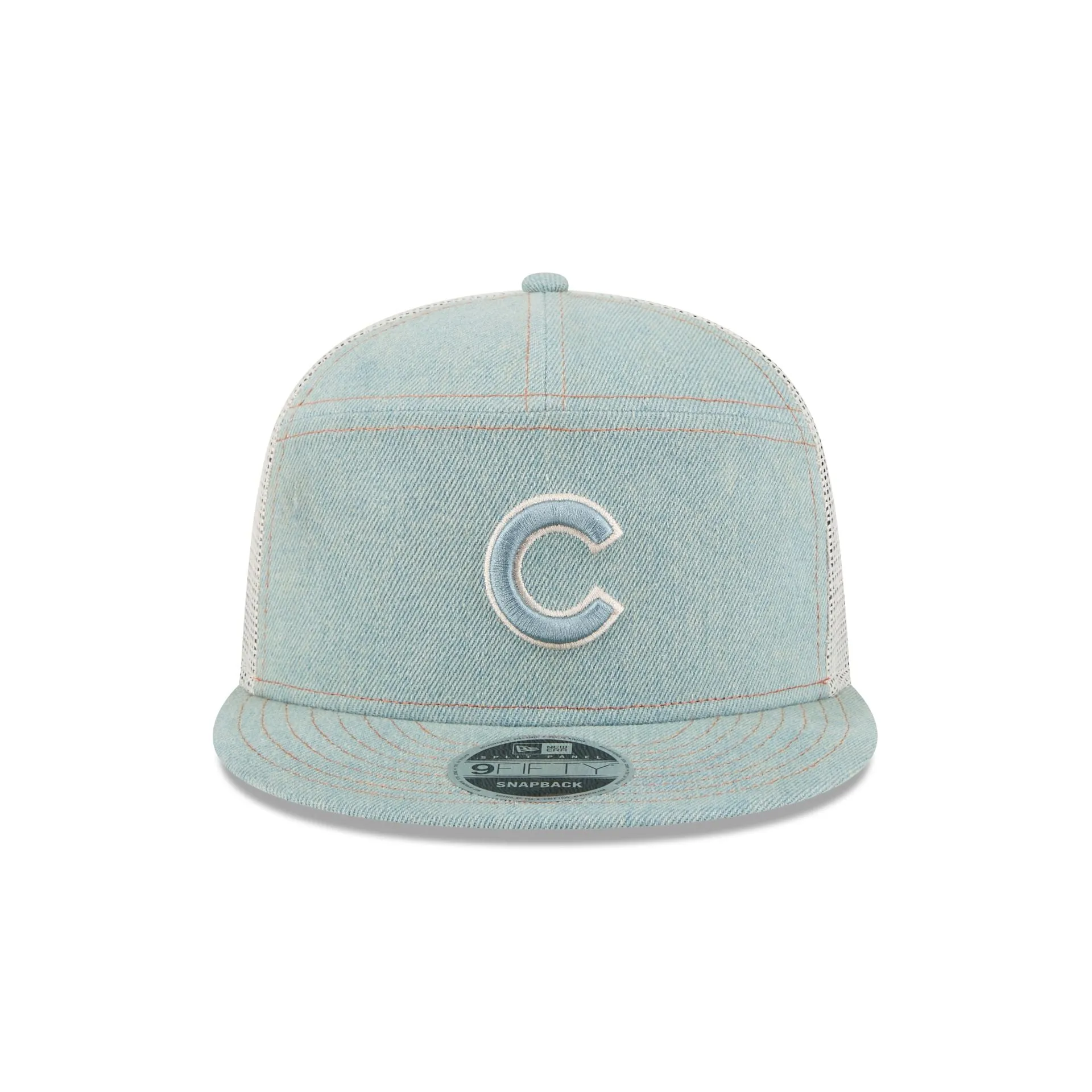 Chicago Cubs Denim Split Panel 9FIFTY Trucker Hat sold by New Era product image thumbnail 2
