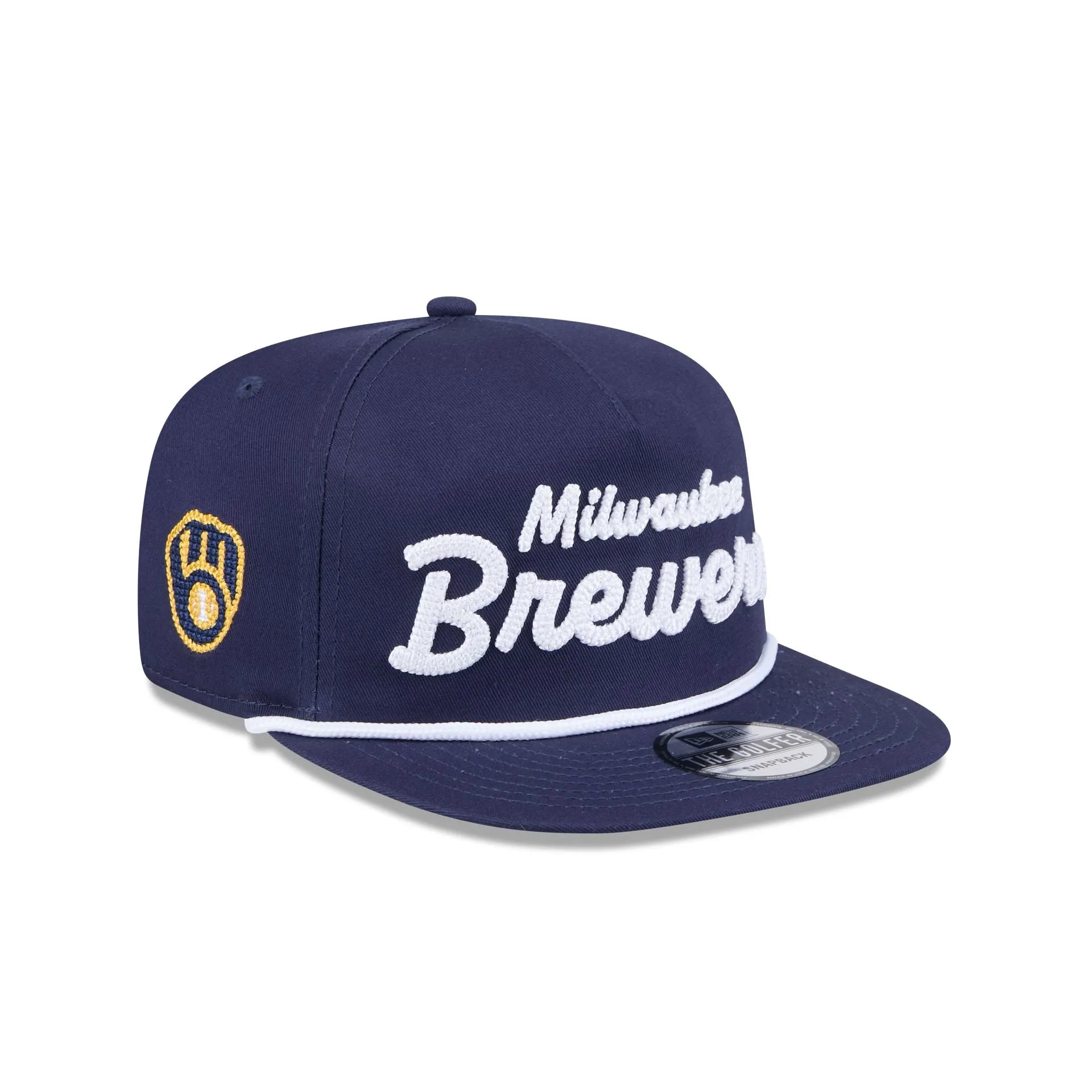 Milwaukee Brewers Team Text Golfer Hat sold by New Era