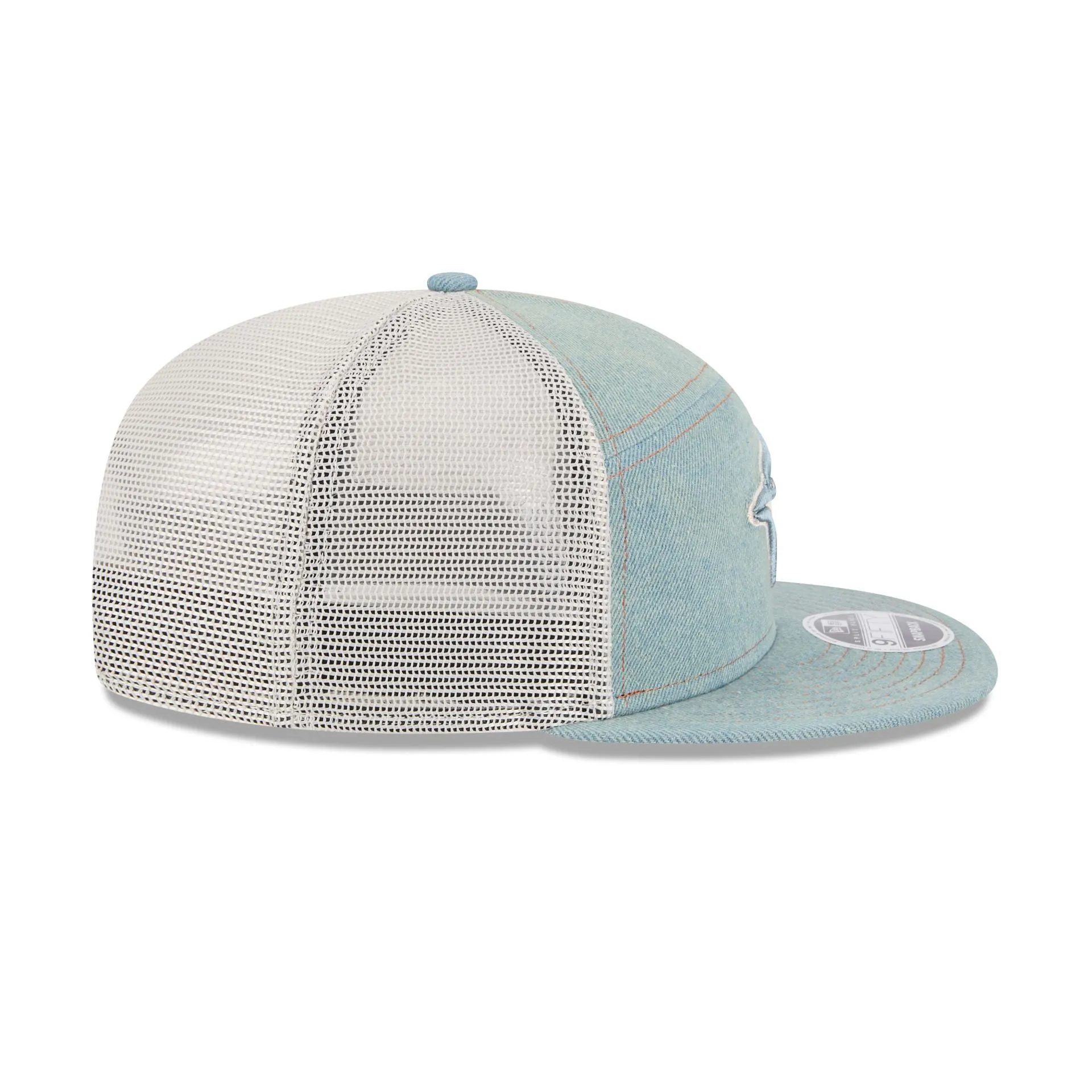 Toronto Blue Jays Denim Split Panel 9FIFTY Trucker Hat sold by New Era product image thumbnail 5