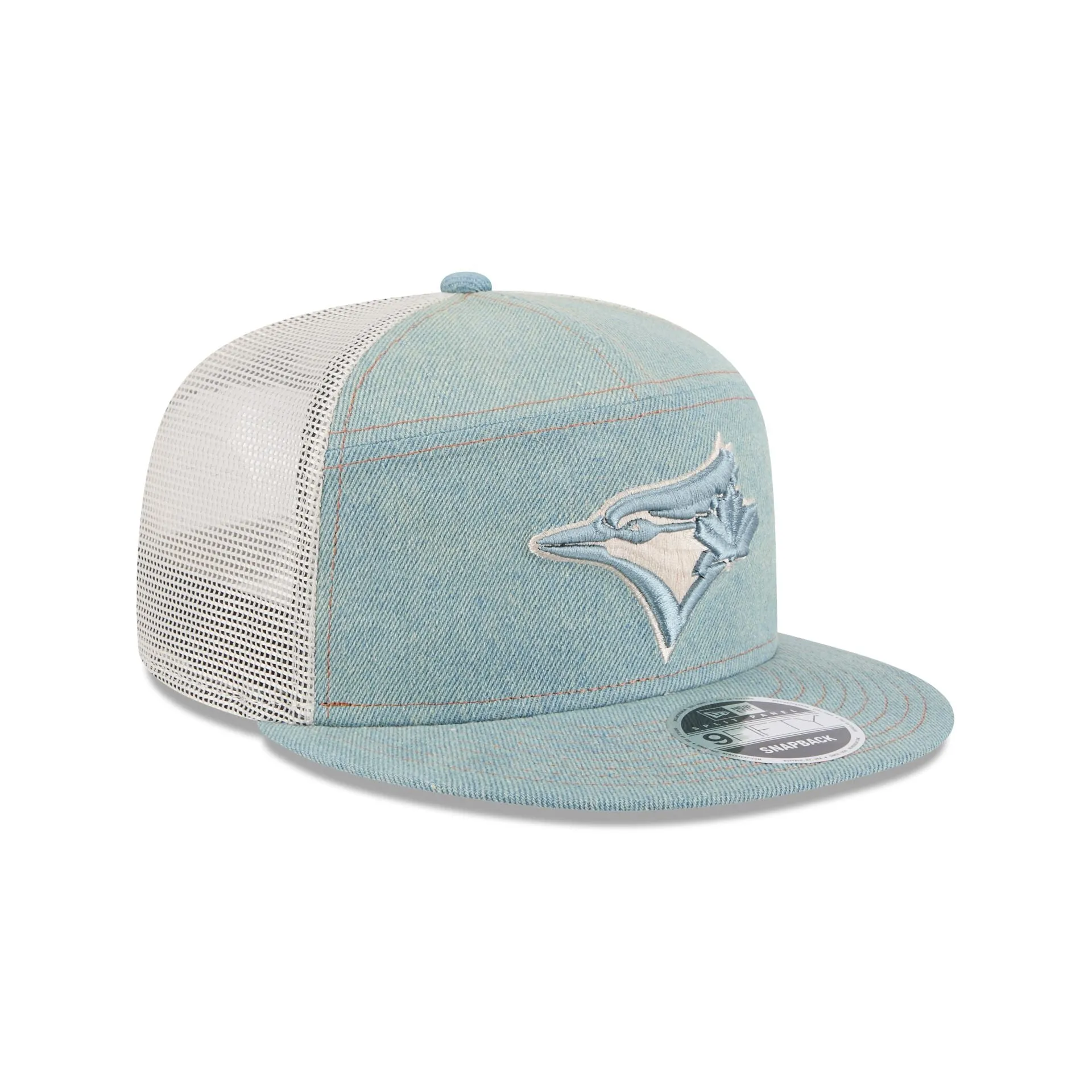 Toronto Blue Jays Denim Split Panel 9FIFTY Trucker Hat sold by New Era product image thumbnail 3
