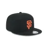 San Francisco Giants Cotton Canvas Split Panel 9FIFTY Trucker Hat sold by New Era