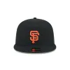 San Francisco Giants Cotton Canvas Split Panel 9FIFTY Trucker Hat sold by New Era