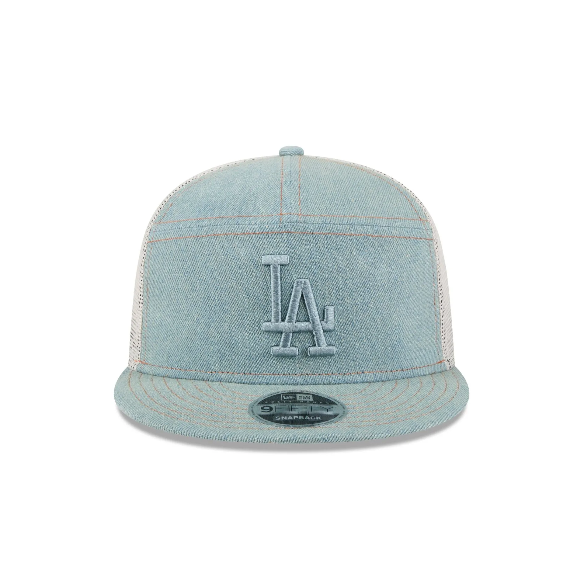 Los Angeles Dodgers Denim Split Panel 9FIFTY Trucker Hat sold by New Era product image thumbnail 2