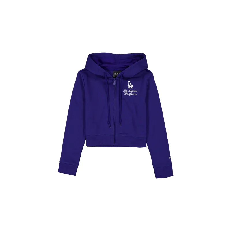 Los Angeles Dodgers Game Day Cropped Women's Zipper Hoodie sold by New Era