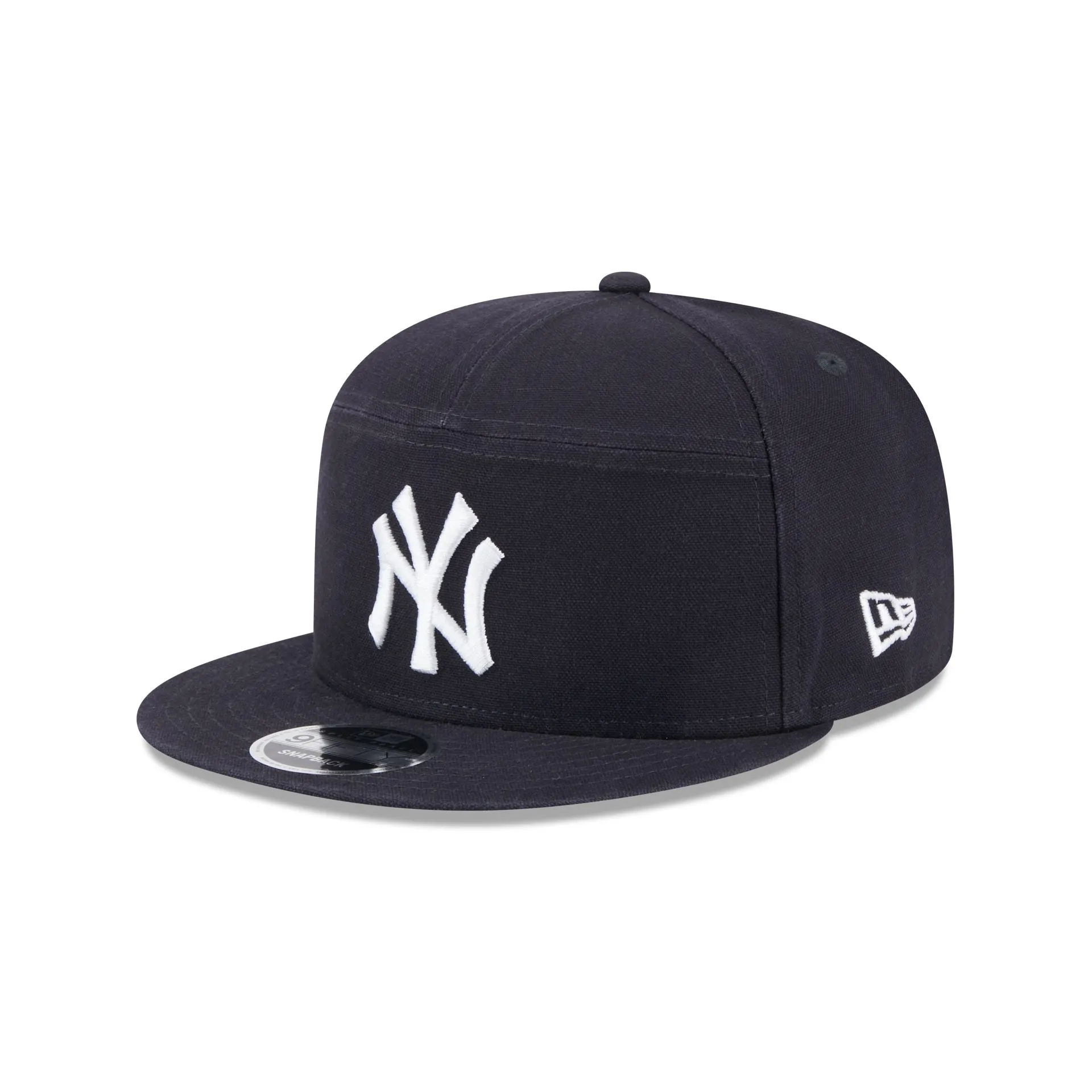 New York Yankees Cotton Canvas Split Panel 9FIFTY Trucker Hat sold by New Era