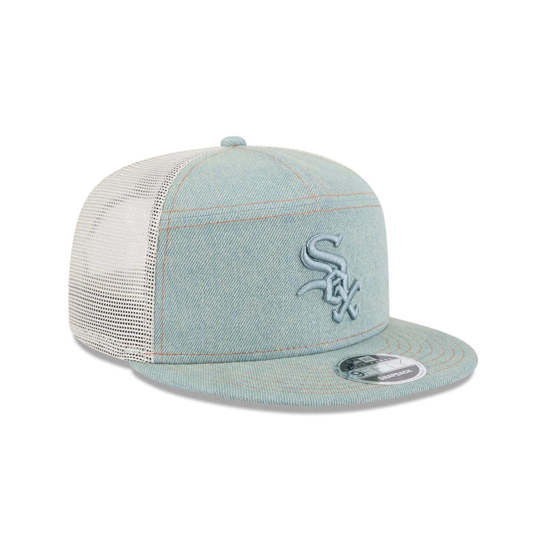 Chicago White Sox Denim Split Panel 9FIFTY Trucker Hat sold by New Era product image thumbnail 3