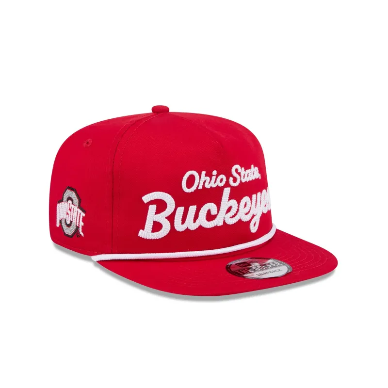 Ohio State Buckeyes Team Text Golfer Hat made by New Era