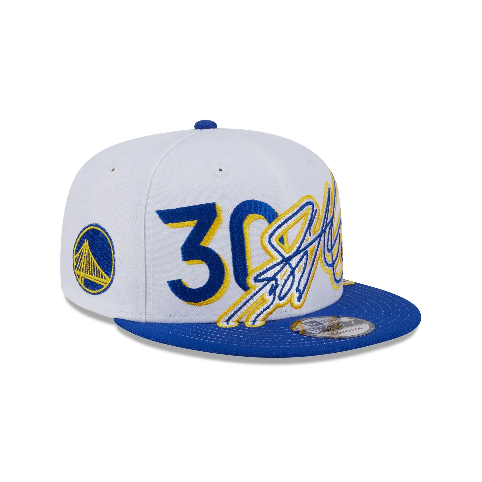 Golden State Warriors Stephen Curry Signature 9FIFTY Snapback Hat sold by New Era