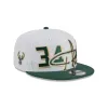 Milwaukee Bucks Giannis Antetokounmpo Signature 9FIFTY Snapback Hat sold by New Era