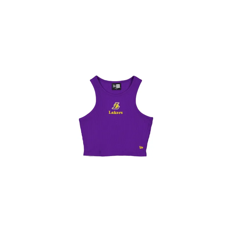 Los Angeles Lakers Leisure Cropped Women's Tank Top sold by New Era