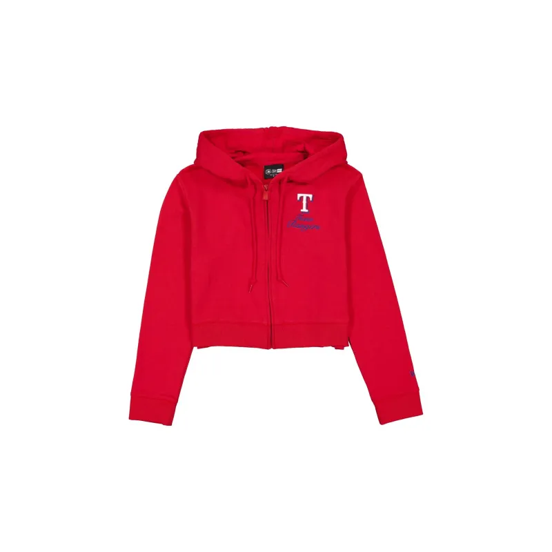 Texas Rangers Game Day Cropped Women's Zipper Hoodie sold by New Era