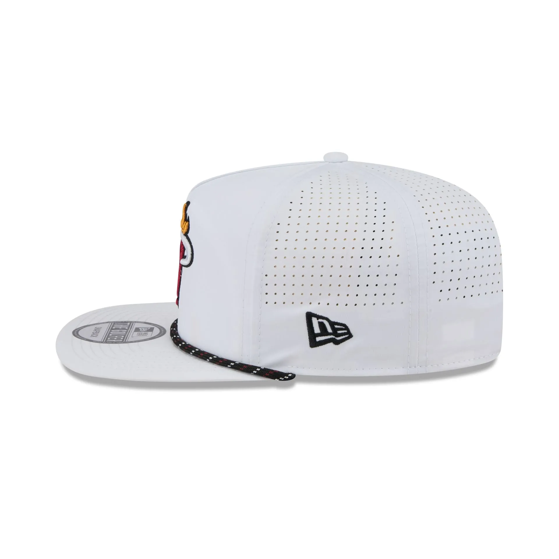 Miami Heat Optic White Performance Rope Golfer Hat sold by New Era product image thumbnail 4
