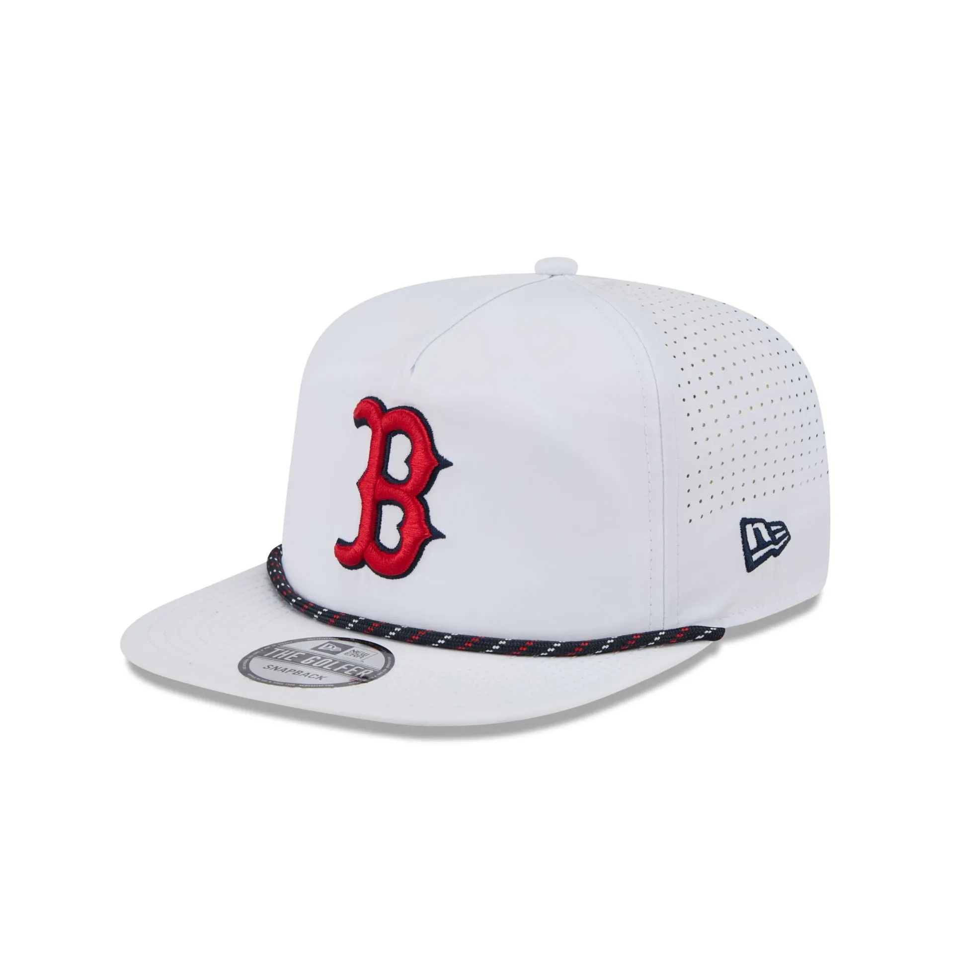 Boston Red Sox Optic White Performance Rope Golfer Hat sold by New Era