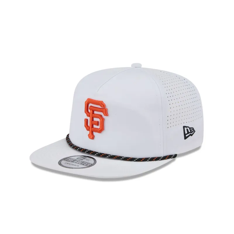 San Francisco Giants Optic White Performance Rope Golfer Hat sold by New Era