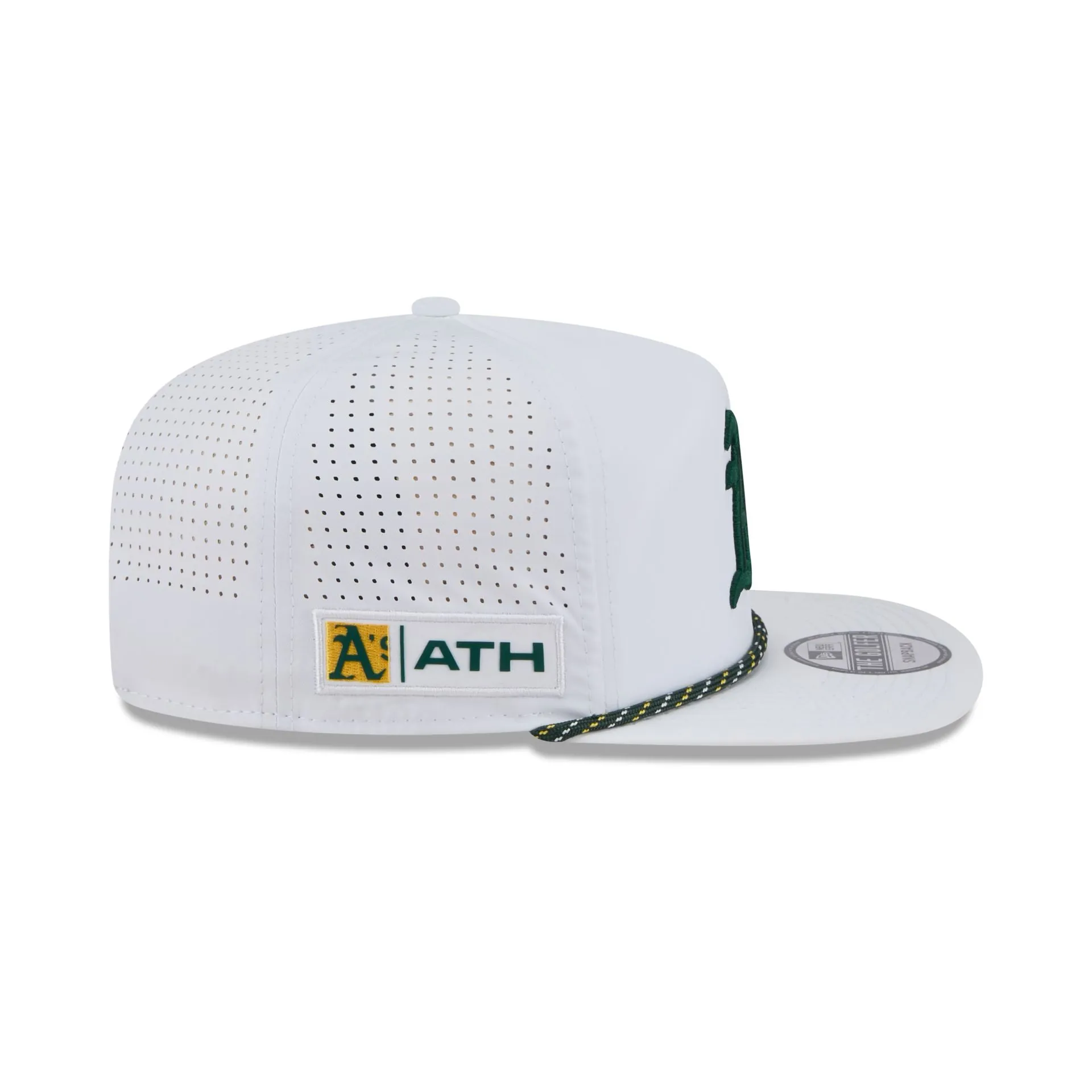 Athletics Optic White Performance Rope Golfer Hat sold by New Era product image thumbnail 5