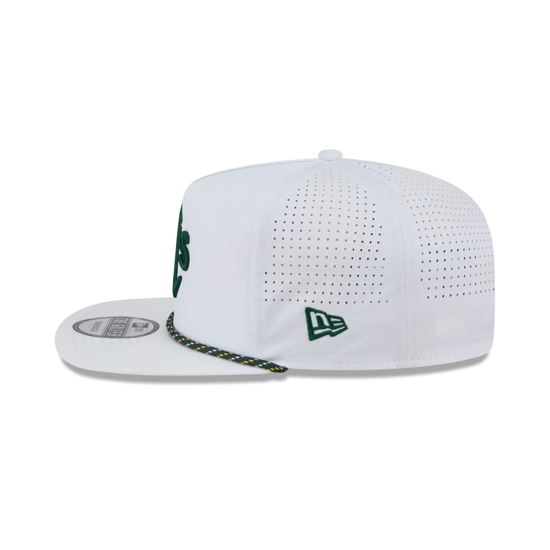 Athletics Optic White Performance Rope Golfer Hat sold by New Era product image thumbnail 4