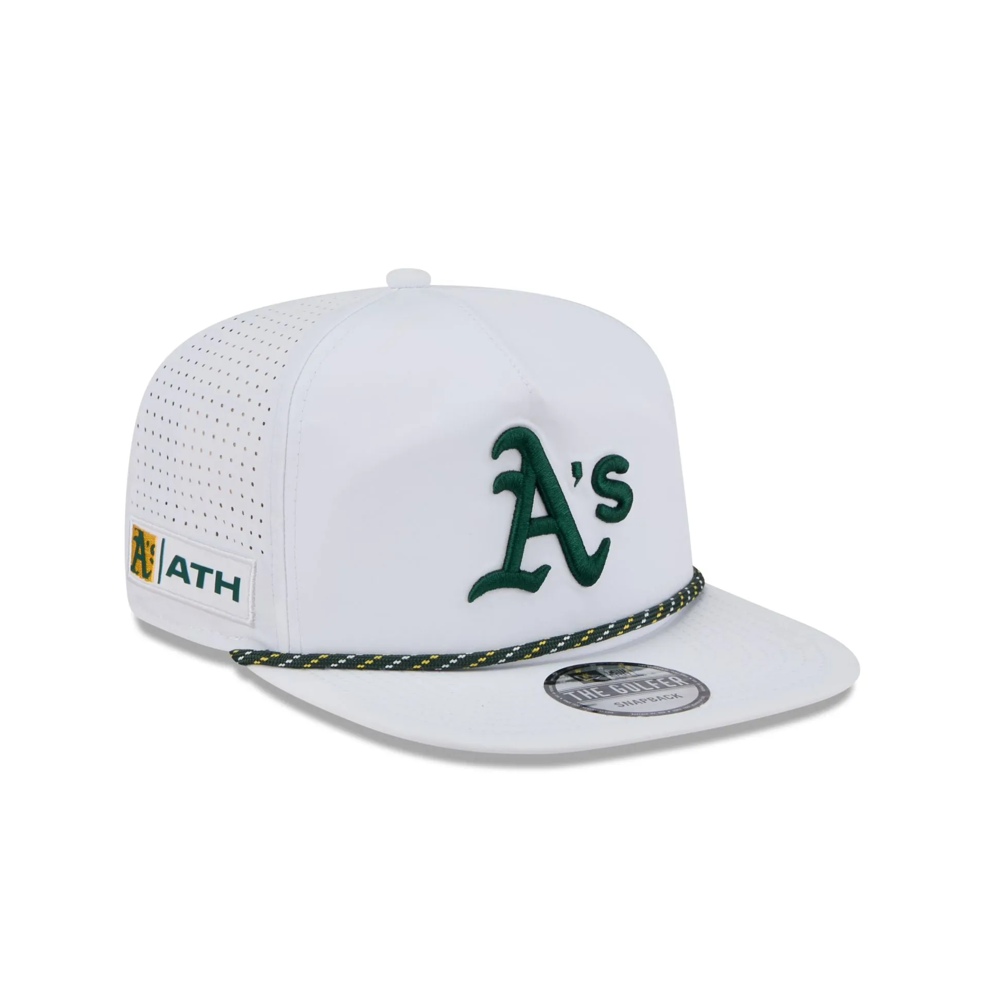 Athletics Optic White Performance Rope Golfer Hat sold by New Era product image thumbnail 3