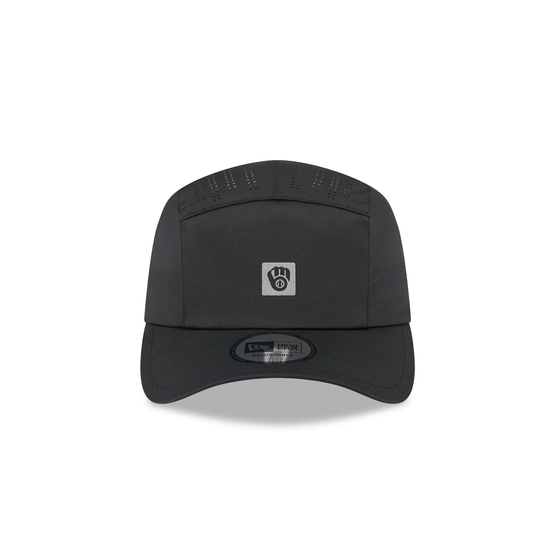 Milwaukee Brewers Black Reflect Runner Adjustable Hat sold by New Era product image thumbnail 2