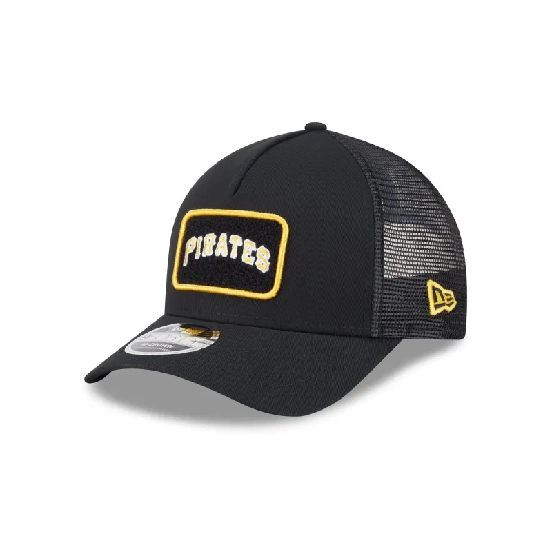 Pittsburgh Pirates Tonal Patch 9FORTY M-Crown A-Frame Trucker Hat sold by New Era