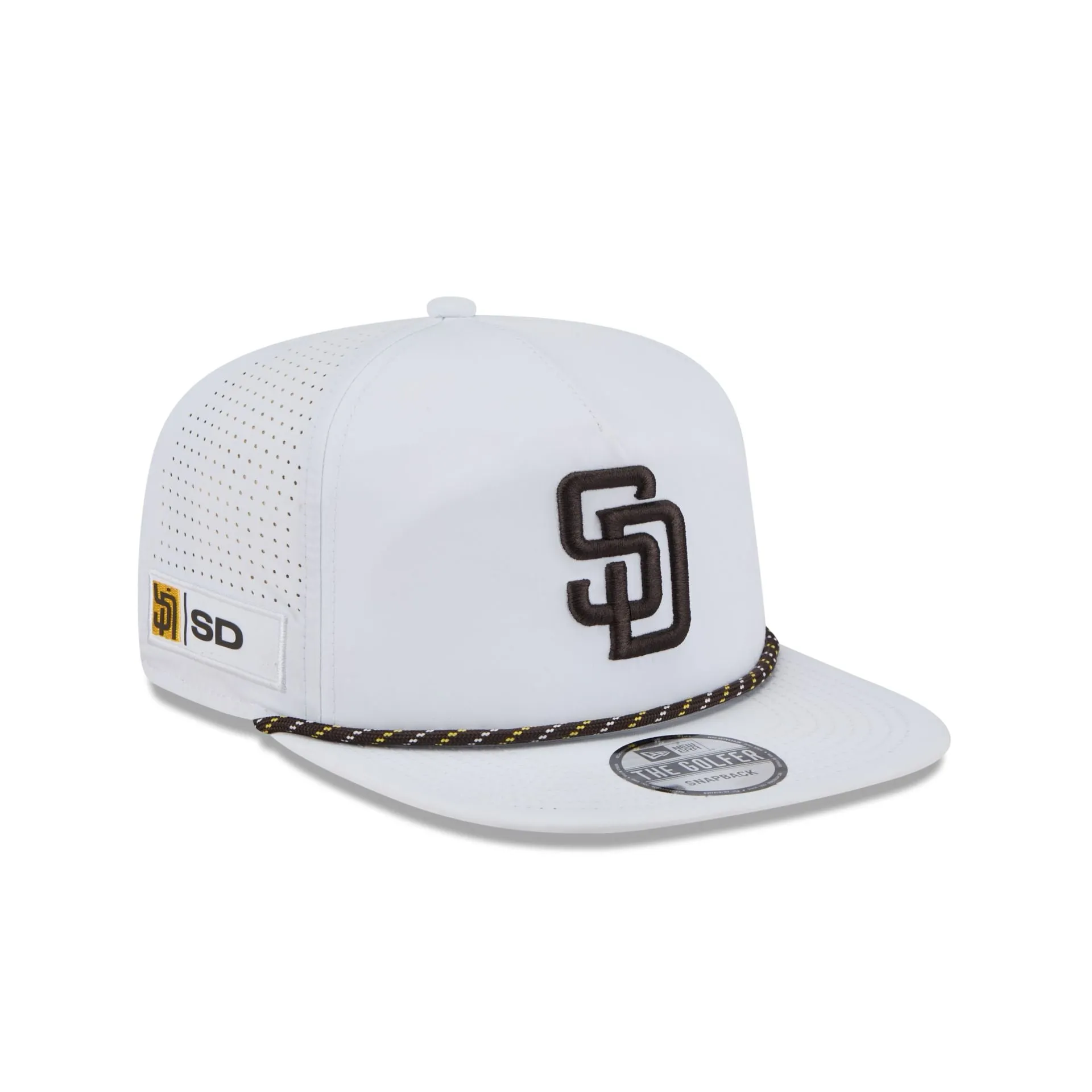 San Diego Padres Optic White Performance Rope Golfer Hat sold by New Era product image thumbnail 3