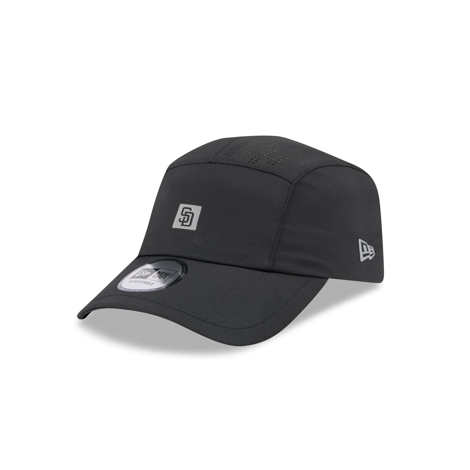 San Diego Padres Black Reflect Runner Adjustable Hat sold by New Era