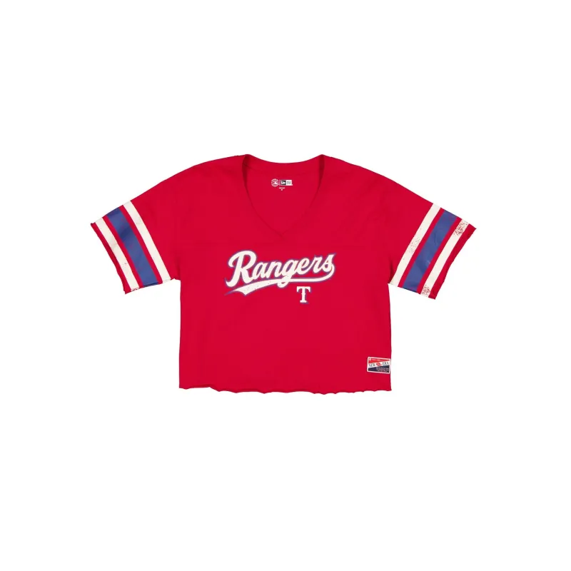 Texas Rangers Throwback Cropped Women's T-Shirt sold by New Era