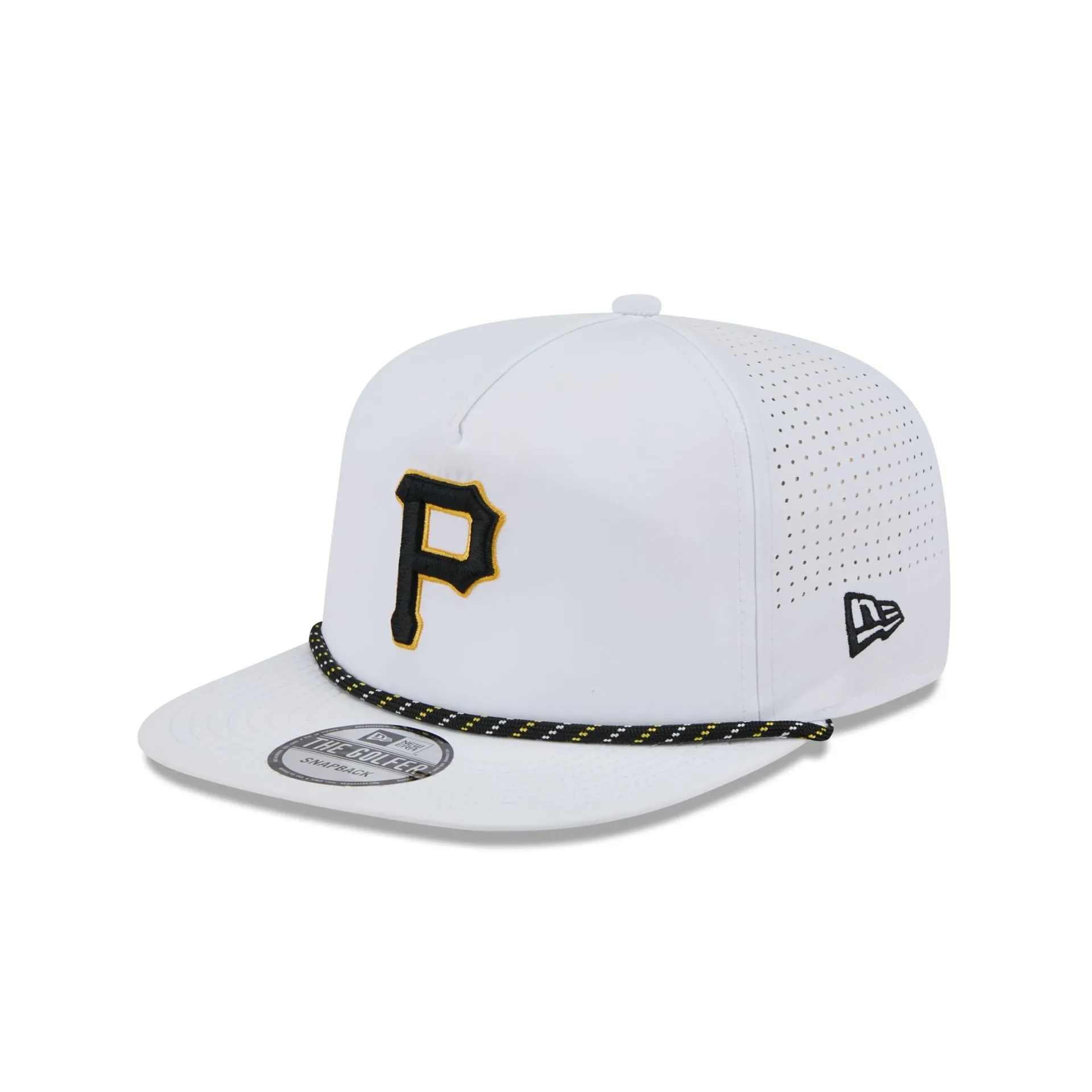 Pittsburgh Pirates Optic White Performance Rope Golfer Hat sold by New Era