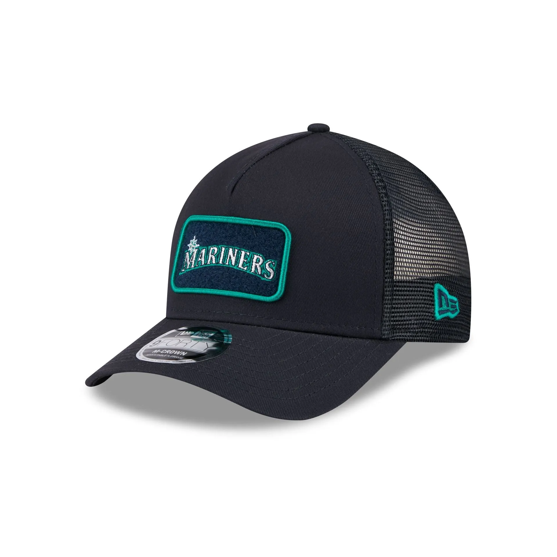 Seattle Mariners Tonal Patch 9FORTY M-Crown A-Frame Trucker Hat sold by New Era