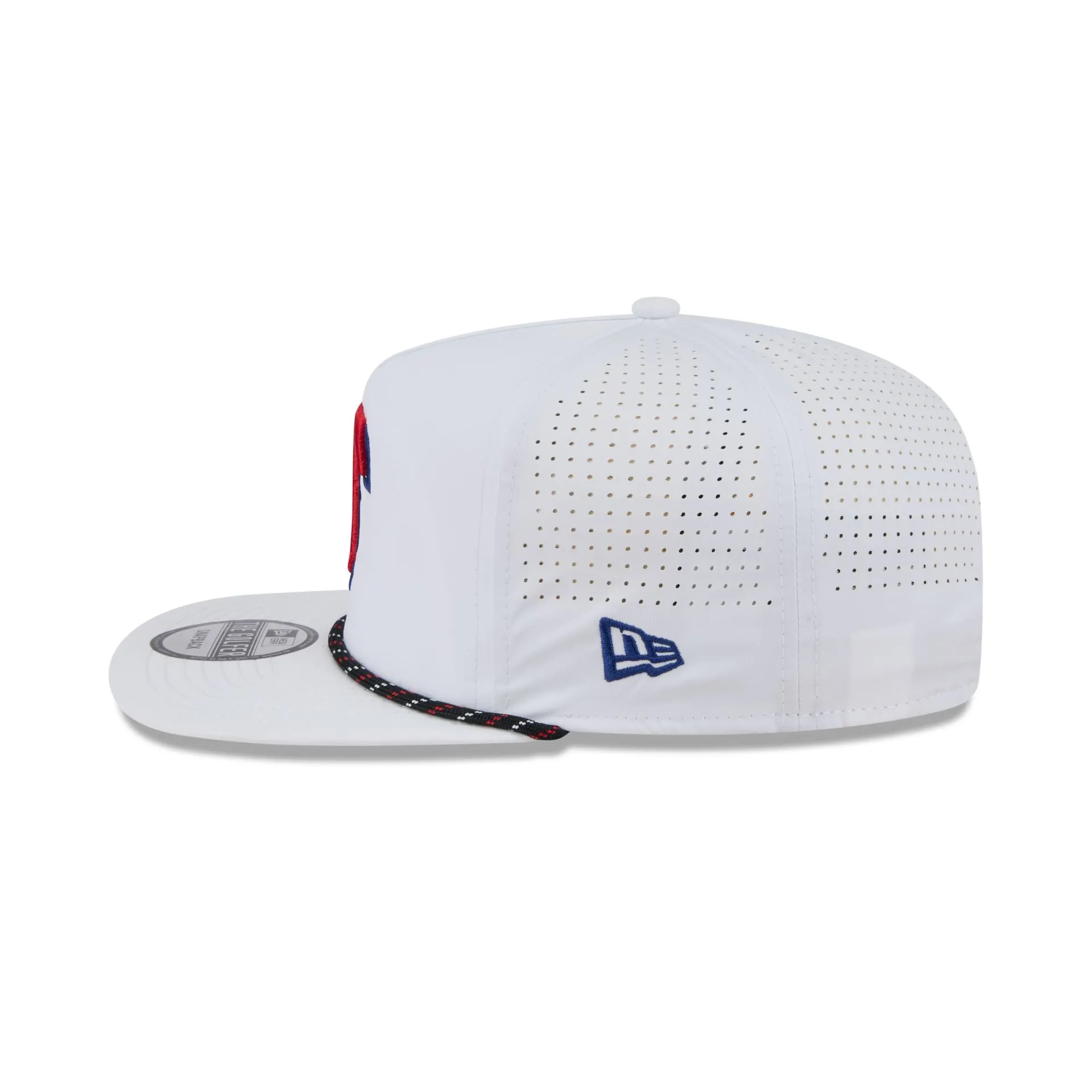 Texas Rangers Optic White Performance Rope Golfer Hat sold by New Era product image thumbnail 4