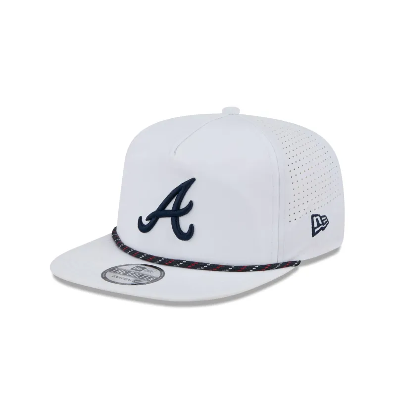 Atlanta Braves Optic White Performance Rope Golfer Hat sold by New Era