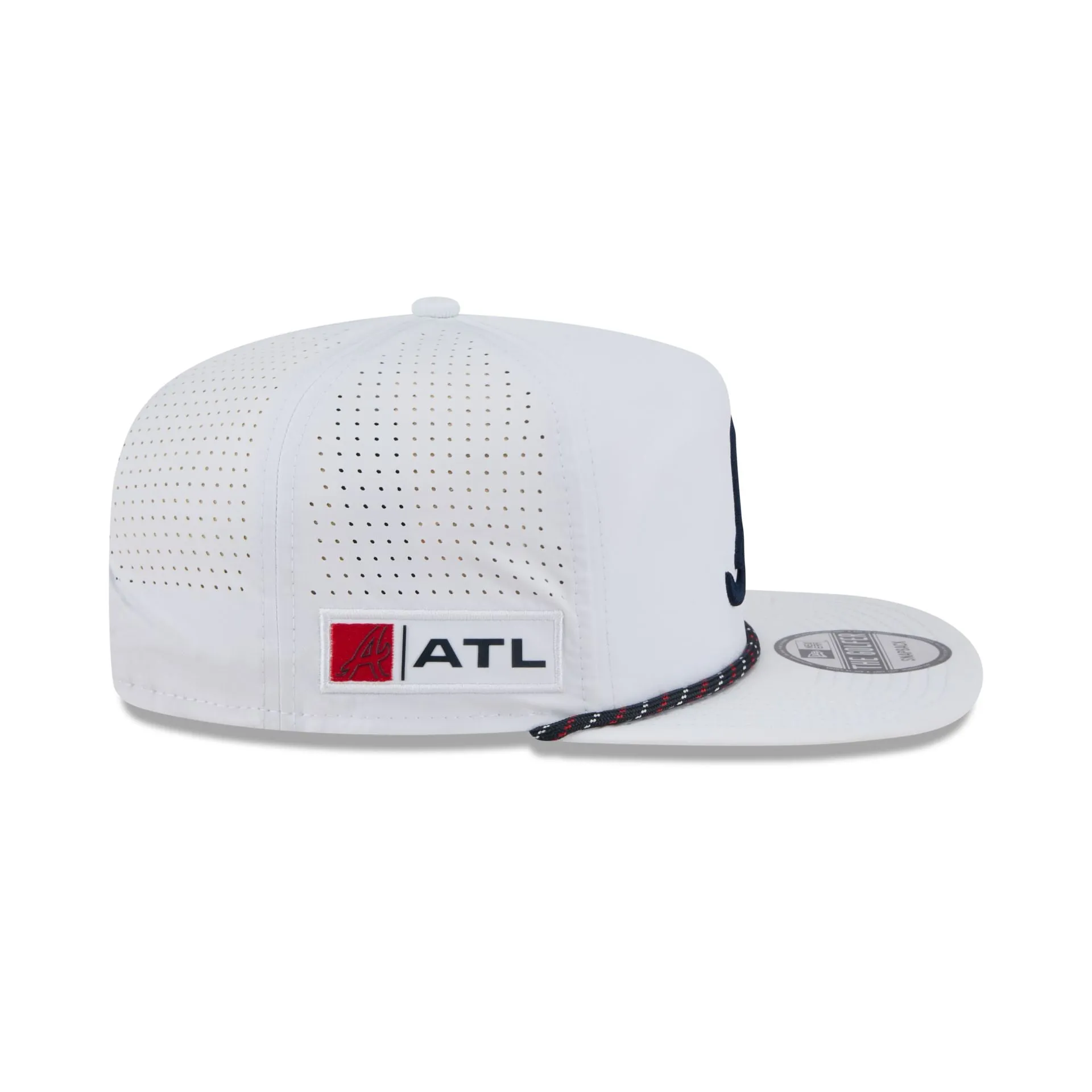 Atlanta Braves Optic White Performance Rope Golfer Hat sold by New Era product image thumbnail 5