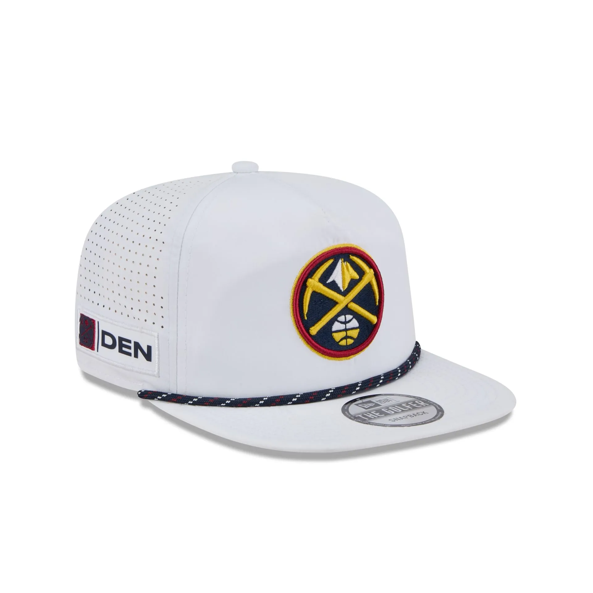 Denver Nuggets Optic White Performance Rope Golfer Hat sold by New Era product image thumbnail 3