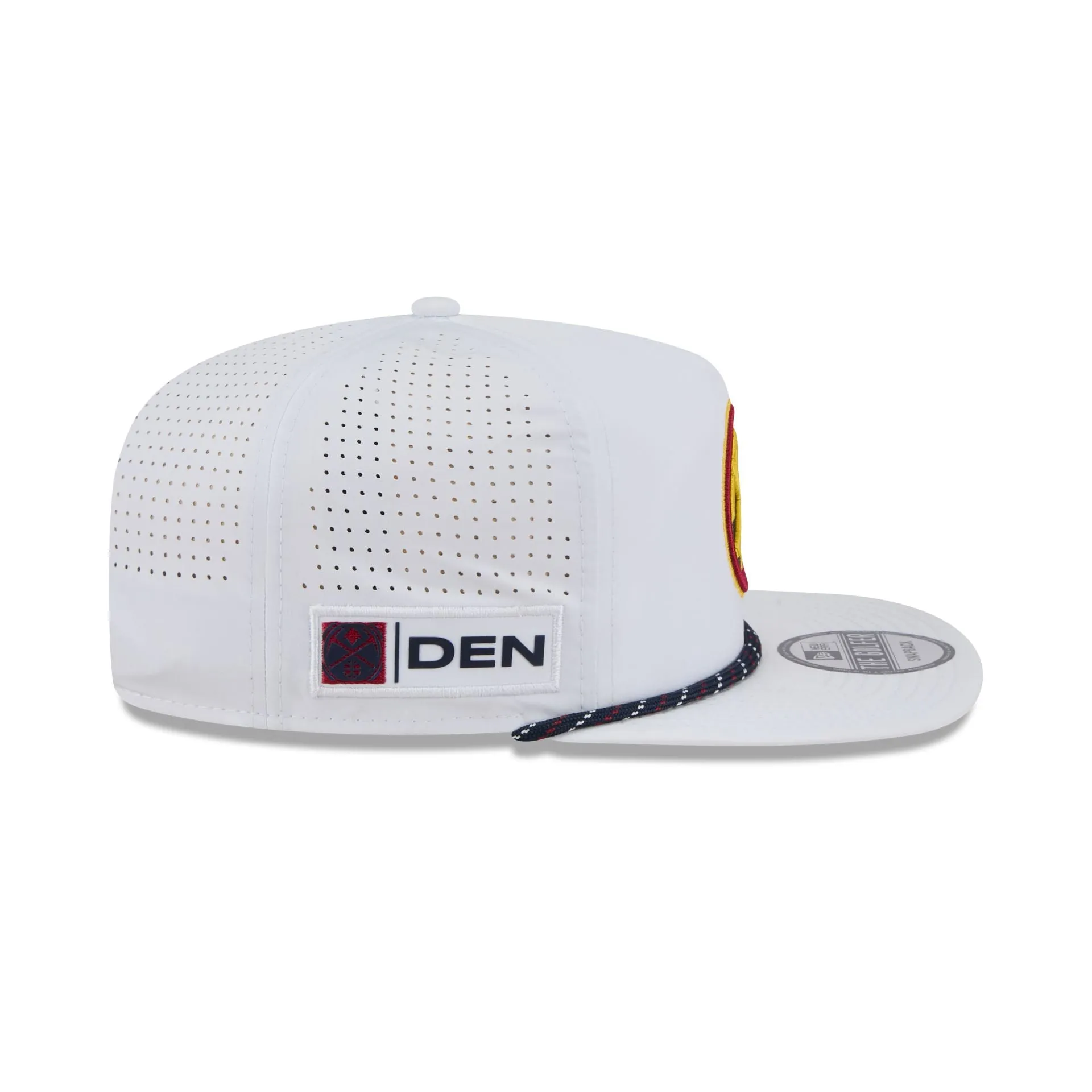 Denver Nuggets Optic White Performance Rope Golfer Hat sold by New Era product image thumbnail 5