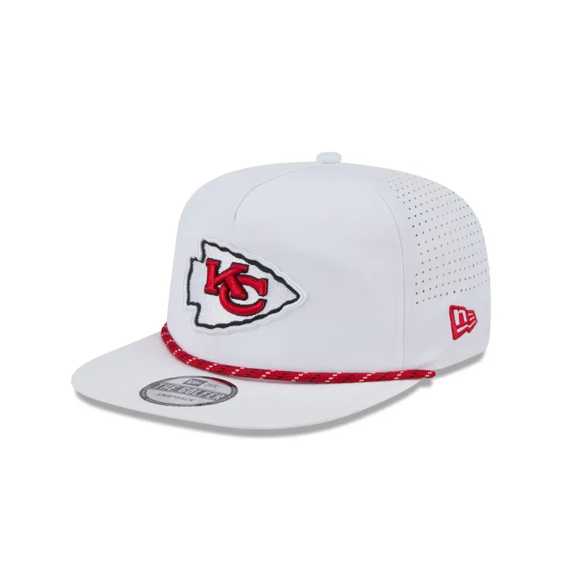 Kansas City Chiefs Optic White Performance Rope Golfer Hat sold by New Era