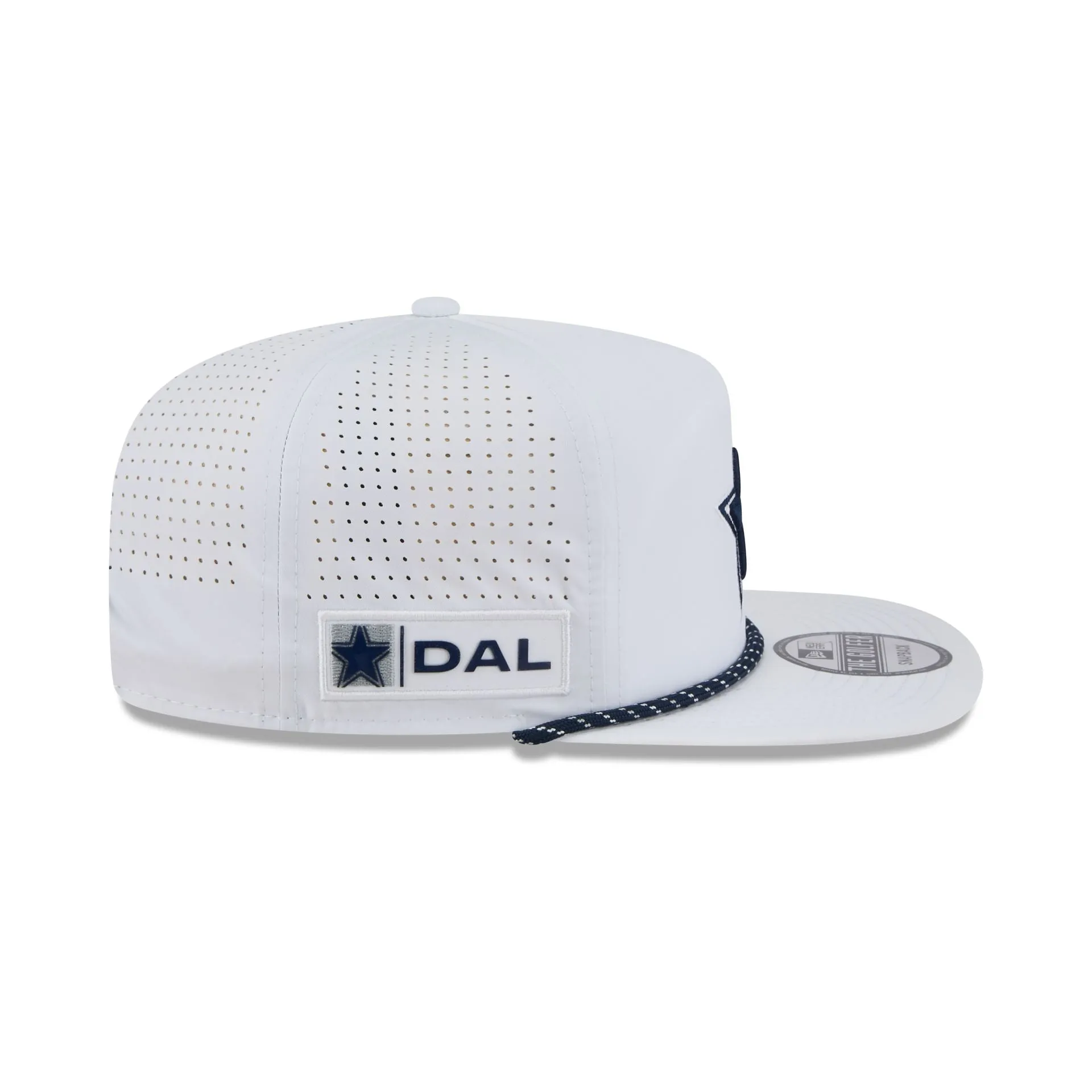 Dallas Cowboys Optic White Performance Rope Golfer Hat sold by New Era product image thumbnail 5