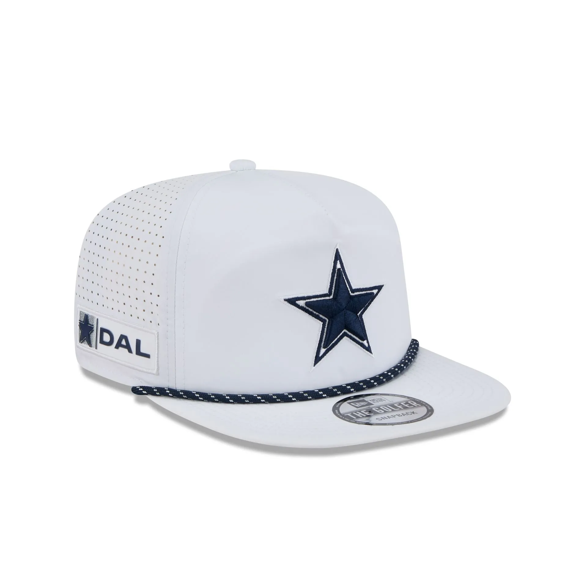 Dallas Cowboys Optic White Performance Rope Golfer Hat sold by New Era product image thumbnail 3