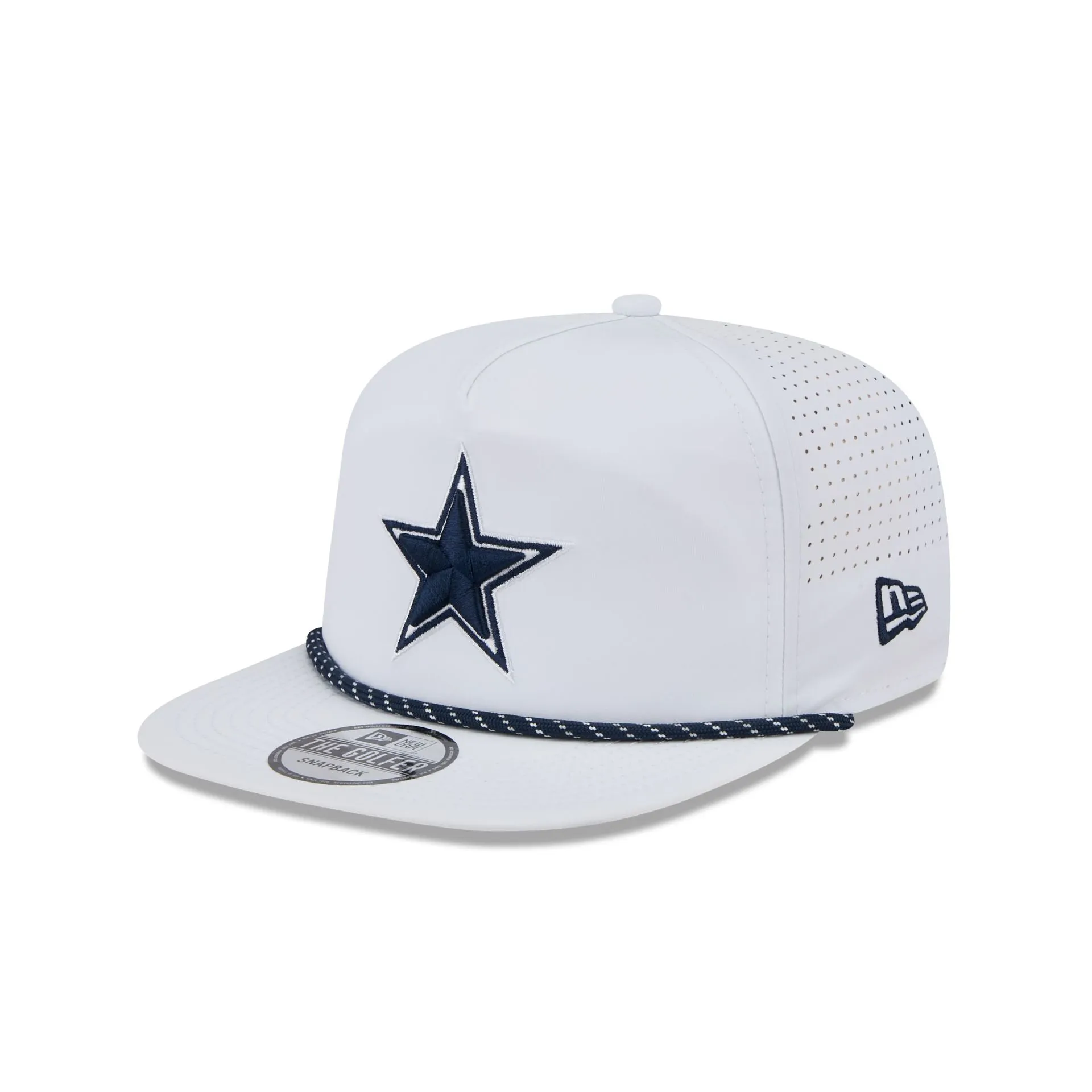 Dallas Cowboys Optic White Performance Rope Golfer Hat sold by New Era