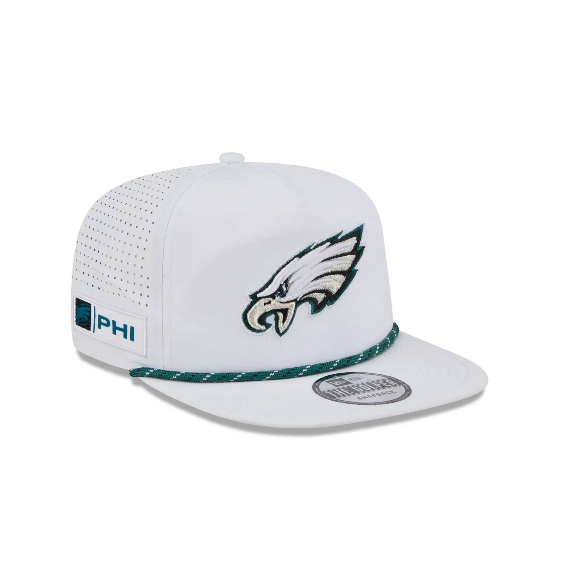 Philadelphia Eagles Optic White Performance Rope Golfer Hat sold by New Era product image thumbnail 3