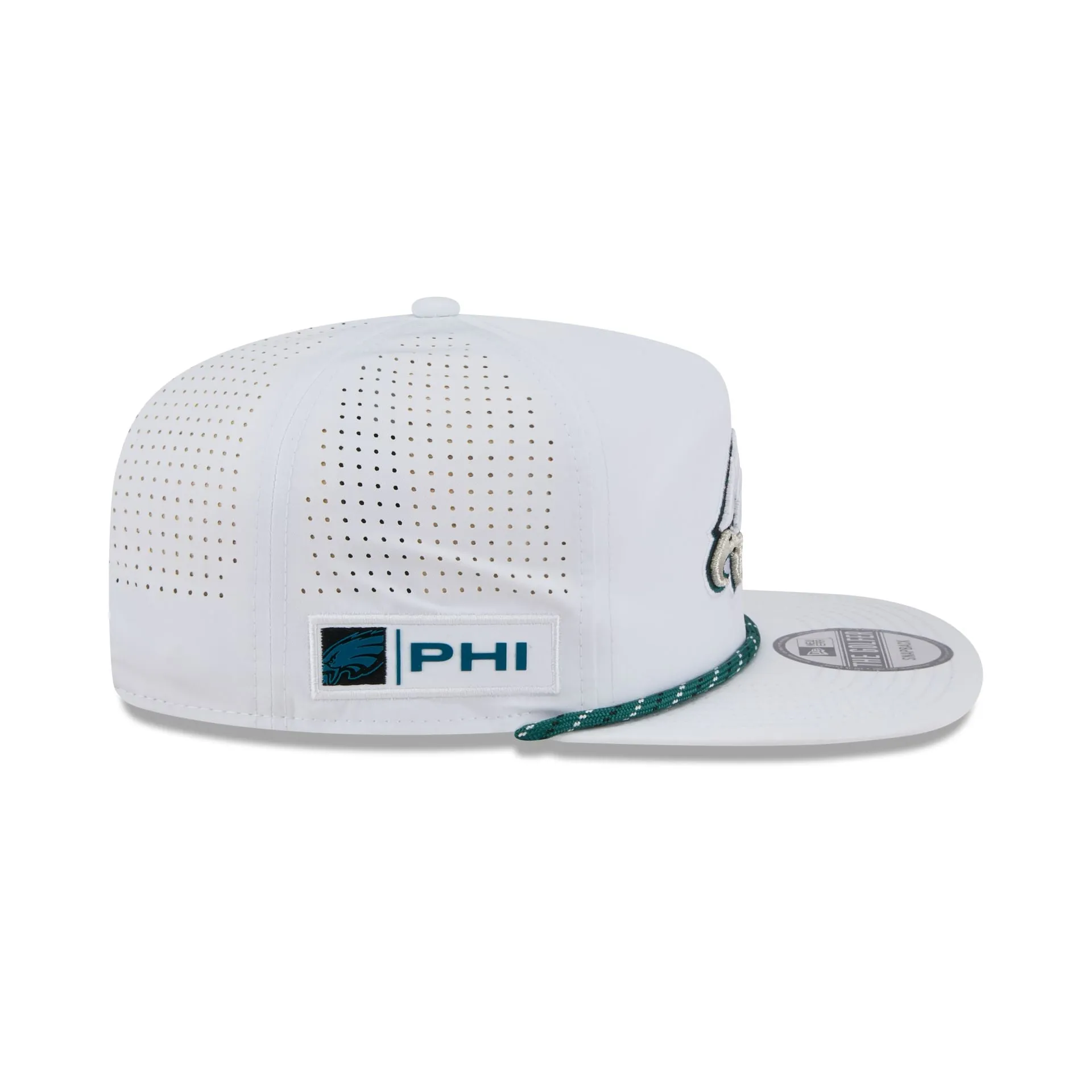 Philadelphia Eagles Optic White Performance Rope Golfer Hat sold by New Era product image thumbnail 5