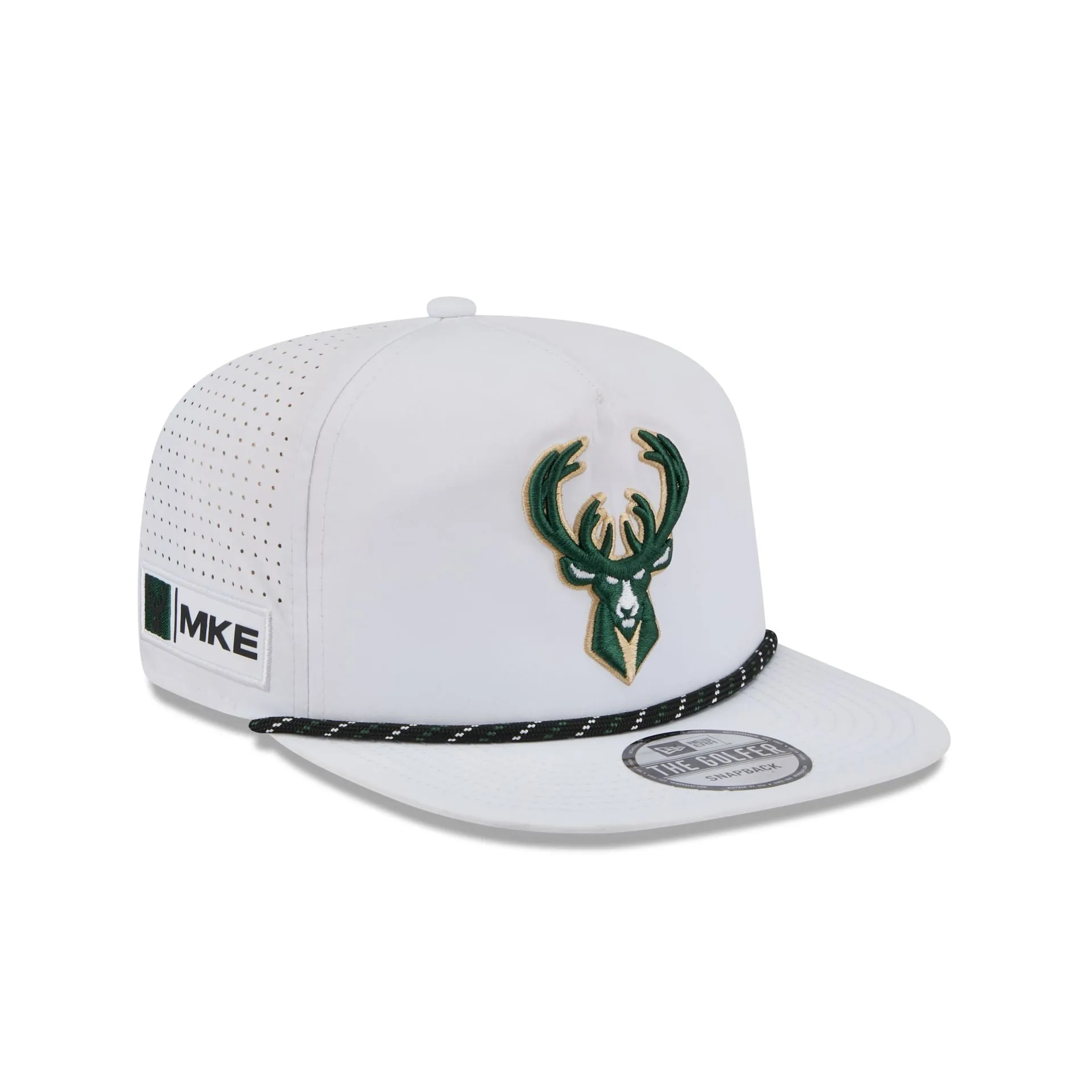 Milwaukee Bucks Optic White Performance Rope Golfer Hat sold by New Era product image thumbnail 3