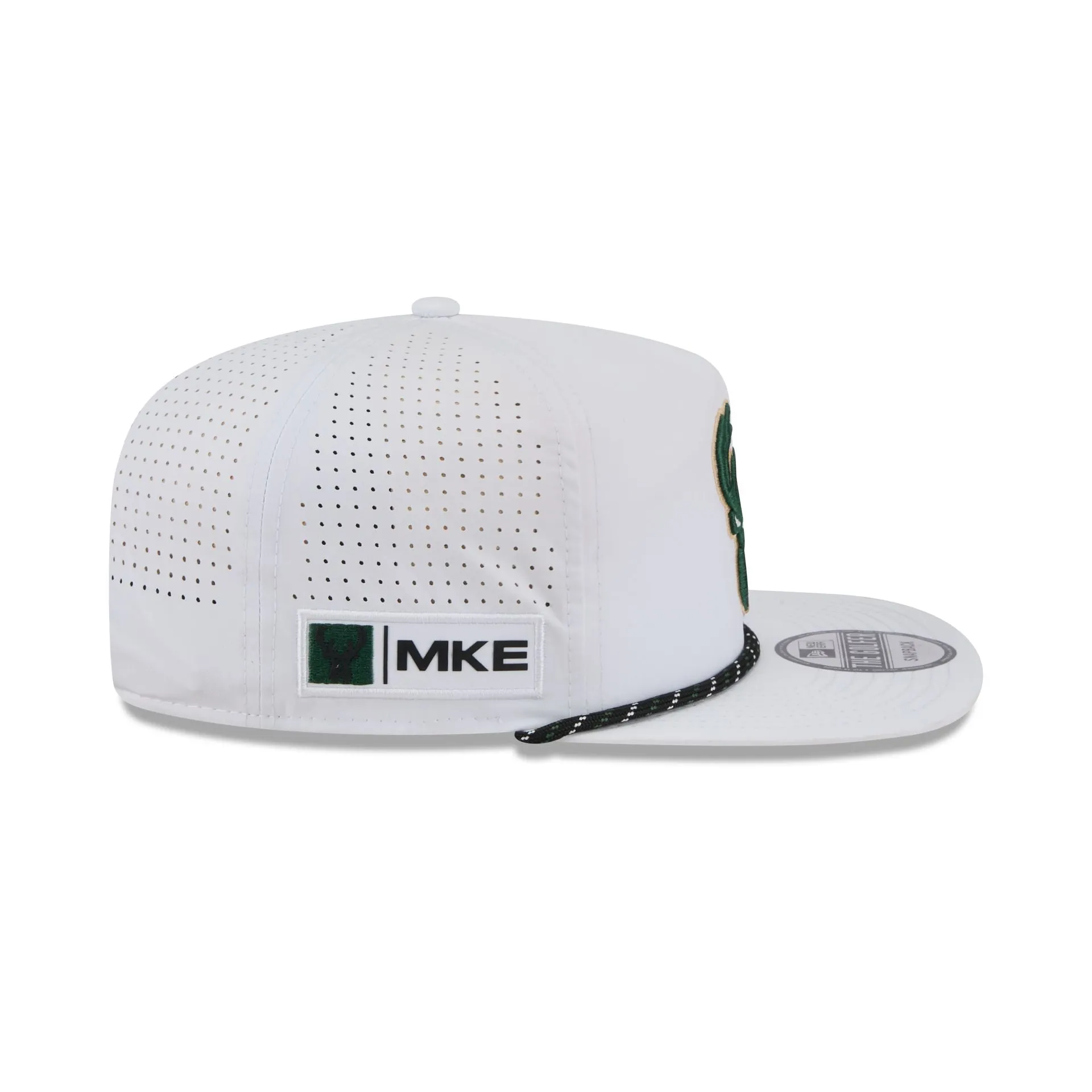 Milwaukee Bucks Optic White Performance Rope Golfer Hat sold by New Era product image thumbnail 5