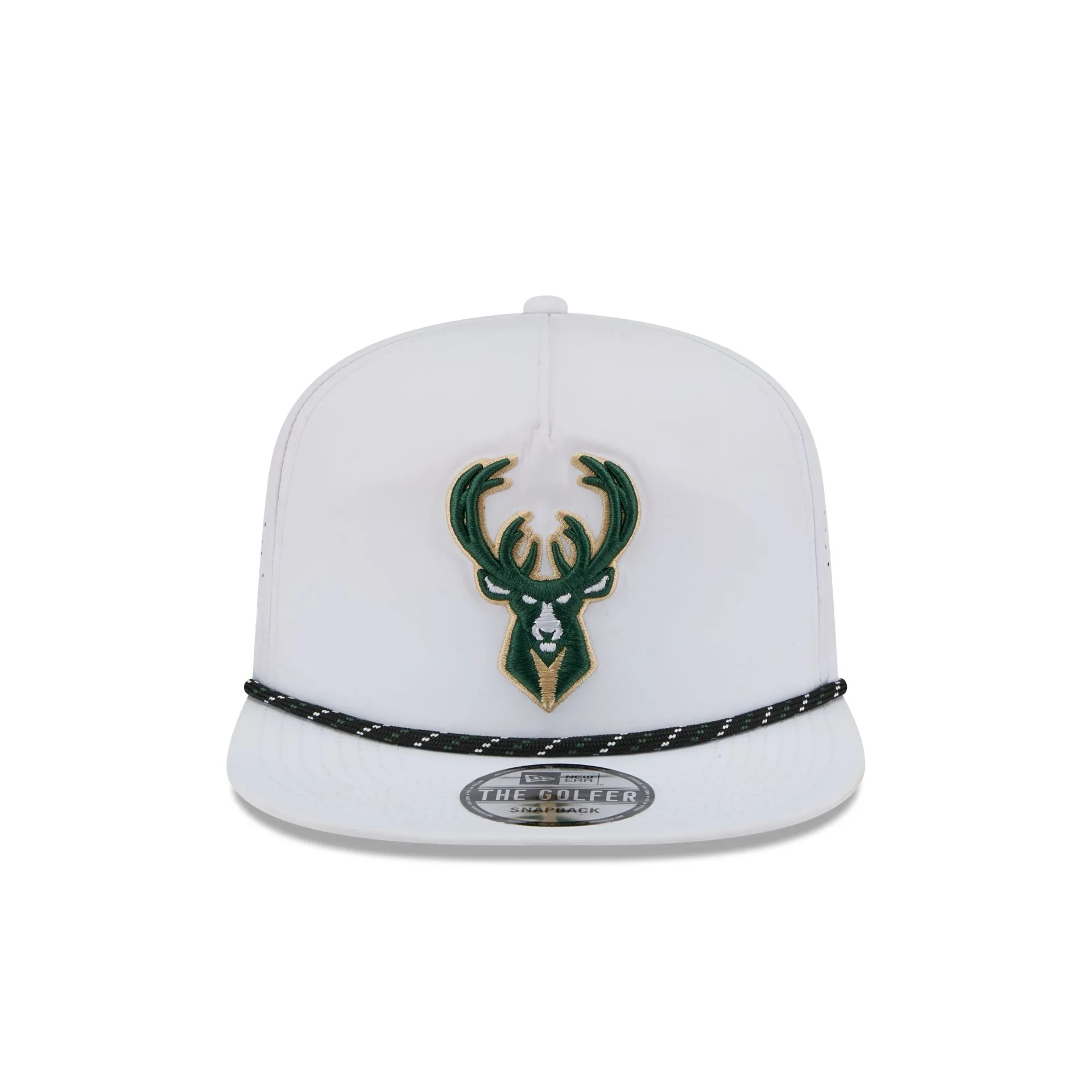 Milwaukee Bucks Optic White Performance Rope Golfer Hat sold by New Era product image thumbnail 2