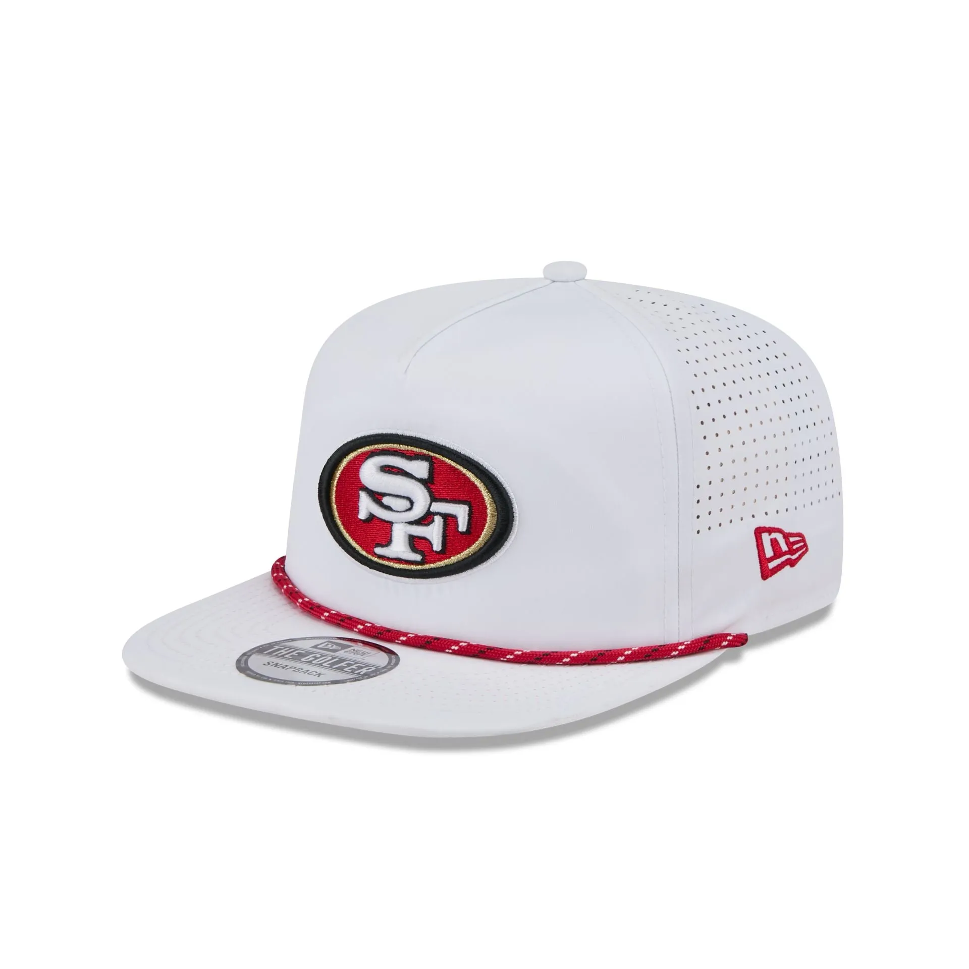 San Francisco 49ers Optic White Performance Rope Golfer Hat sold by New Era