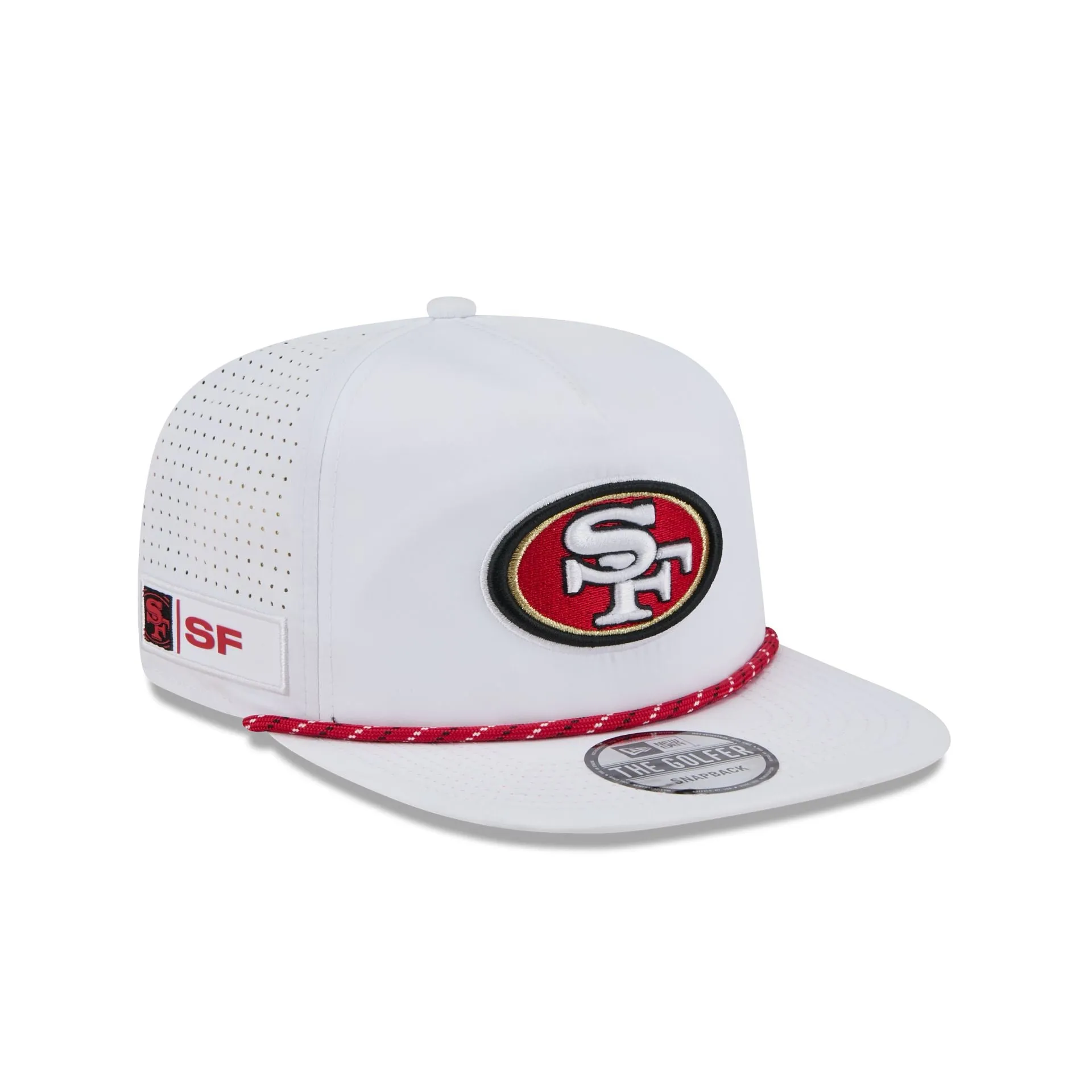 San Francisco 49ers Optic White Performance Rope Golfer Hat sold by New Era product image thumbnail 3