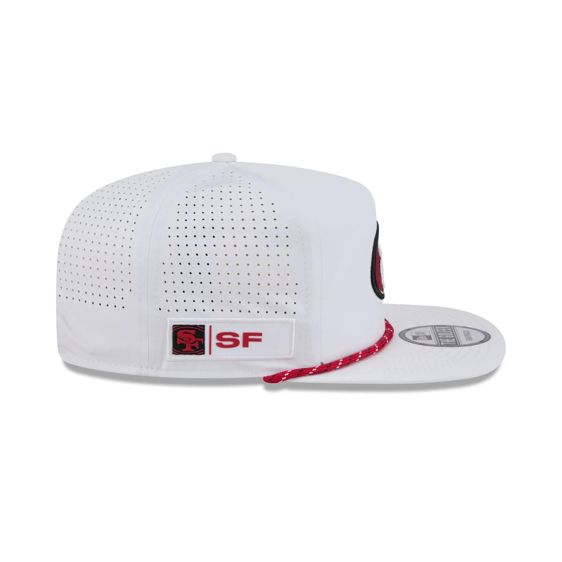 San Francisco 49ers Optic White Performance Rope Golfer Hat sold by New Era product image thumbnail 5