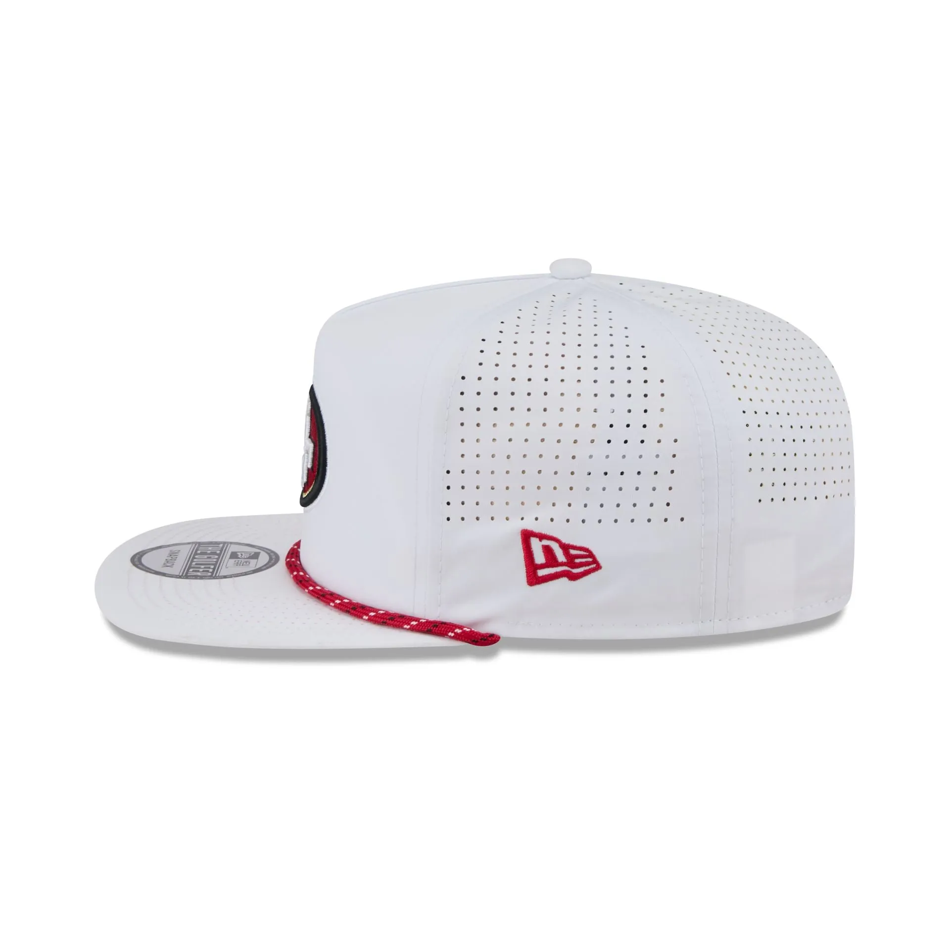 San Francisco 49ers Optic White Performance Rope Golfer Hat sold by New Era product image thumbnail 4